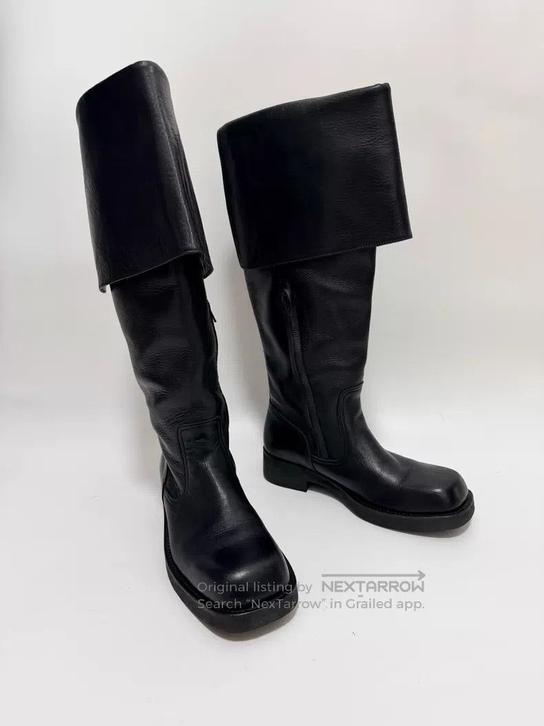 Yohji Yamamoto Yohji Yamamoto High-leg leather boots Size US 5.5 / EU 38 - 1 Thumbnail