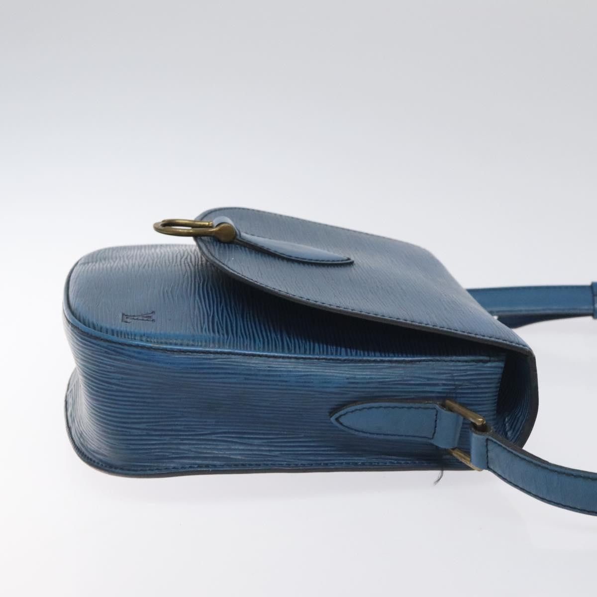 Louis Vuitton LOUIS VUITTON Epi Saint Cloud GM Shoulder Bag Toledo Blue Size ONE SIZE - 4 Thumbnail