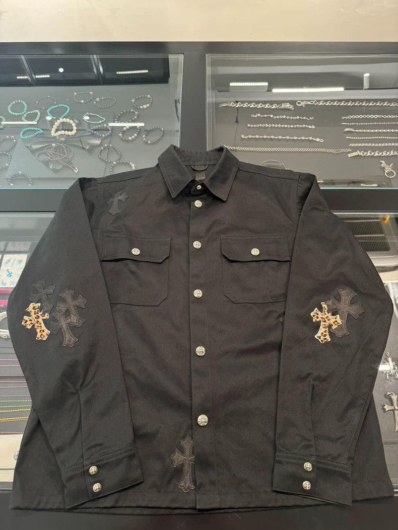 Chrome Hearts Chrome Hearts Black Leopard Print Work Jacket L-yf Size US L / EU 52-54 / 3 - 1 Thumbnail