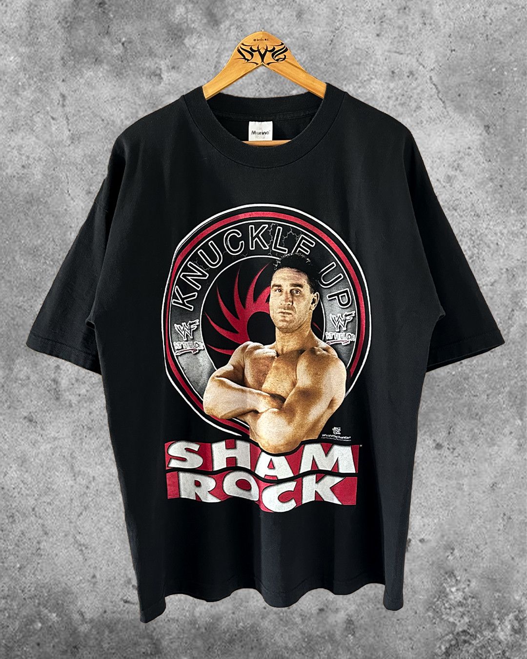 WWF 1998 WWF Ken Shamrock ‘Knuckle up’ vintage tee Size US XL / EU 56 / 4 - 1 Thumbnail