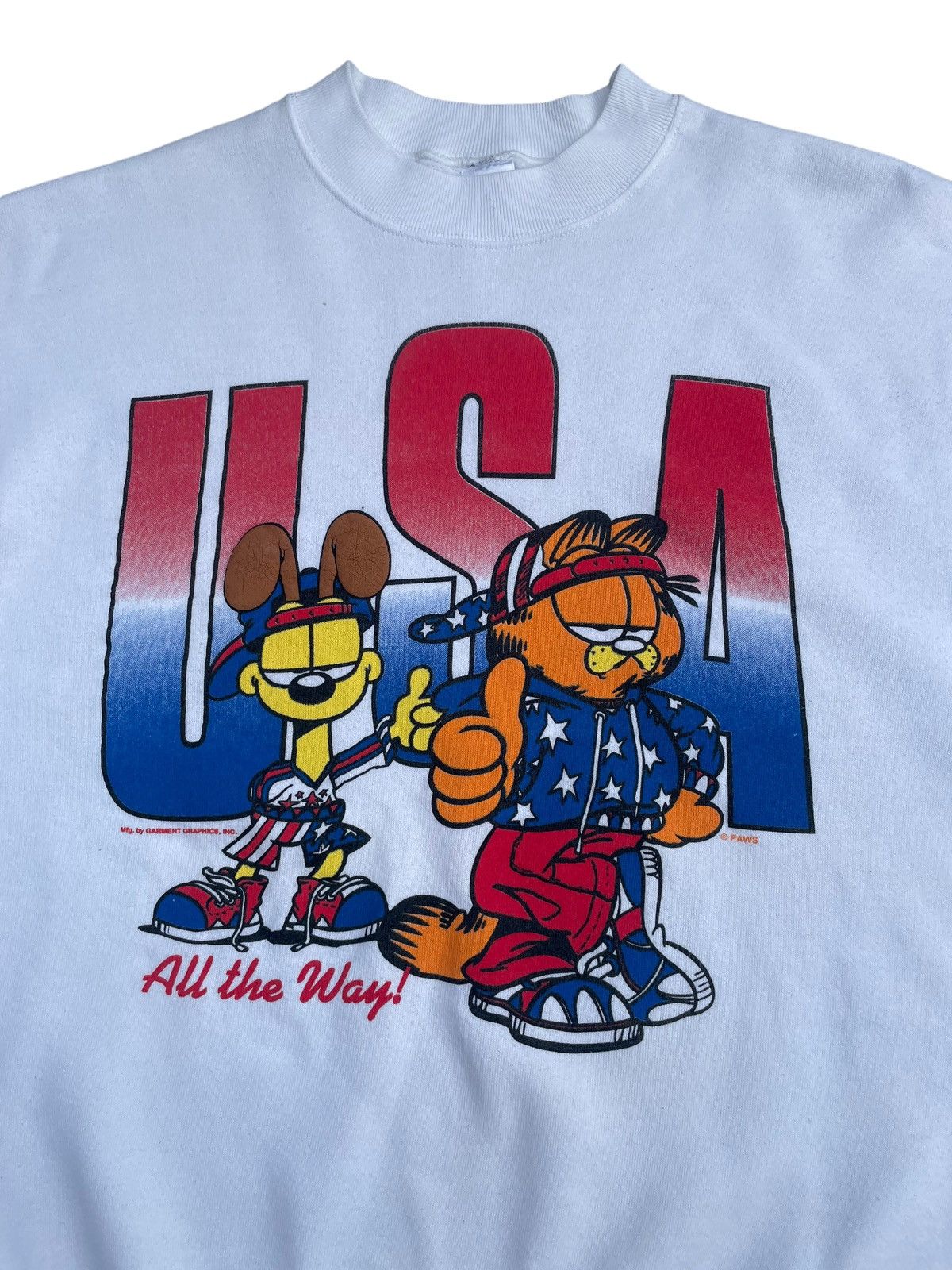 Vintage Vintage Grafield & Odie Usa All the Way Crewneck Size US L / EU 52-54 / 3 - 3 Thumbnail