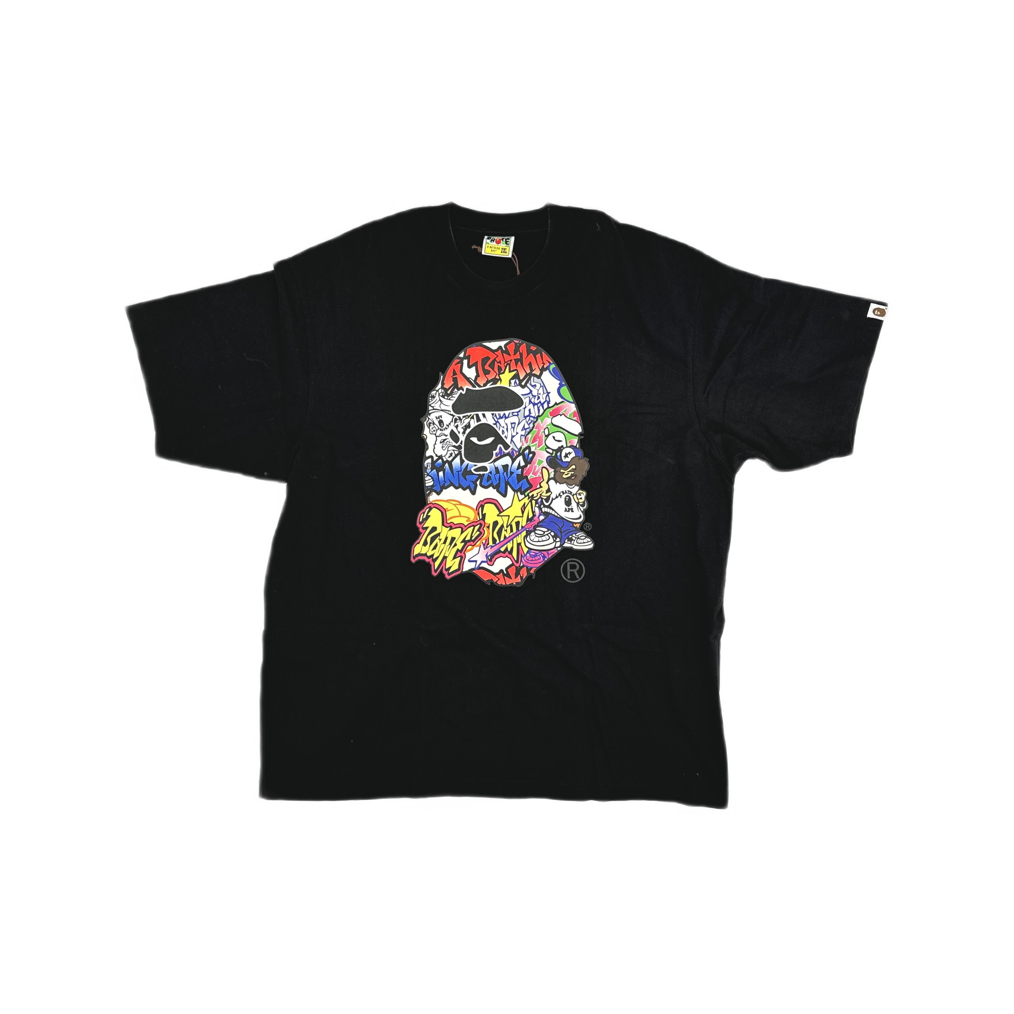 Bape A BATHING APE Graffiti Ape Head T-Shirt Size XXL Size US XXL / EU 58 / 5 - 1 Thumbnail