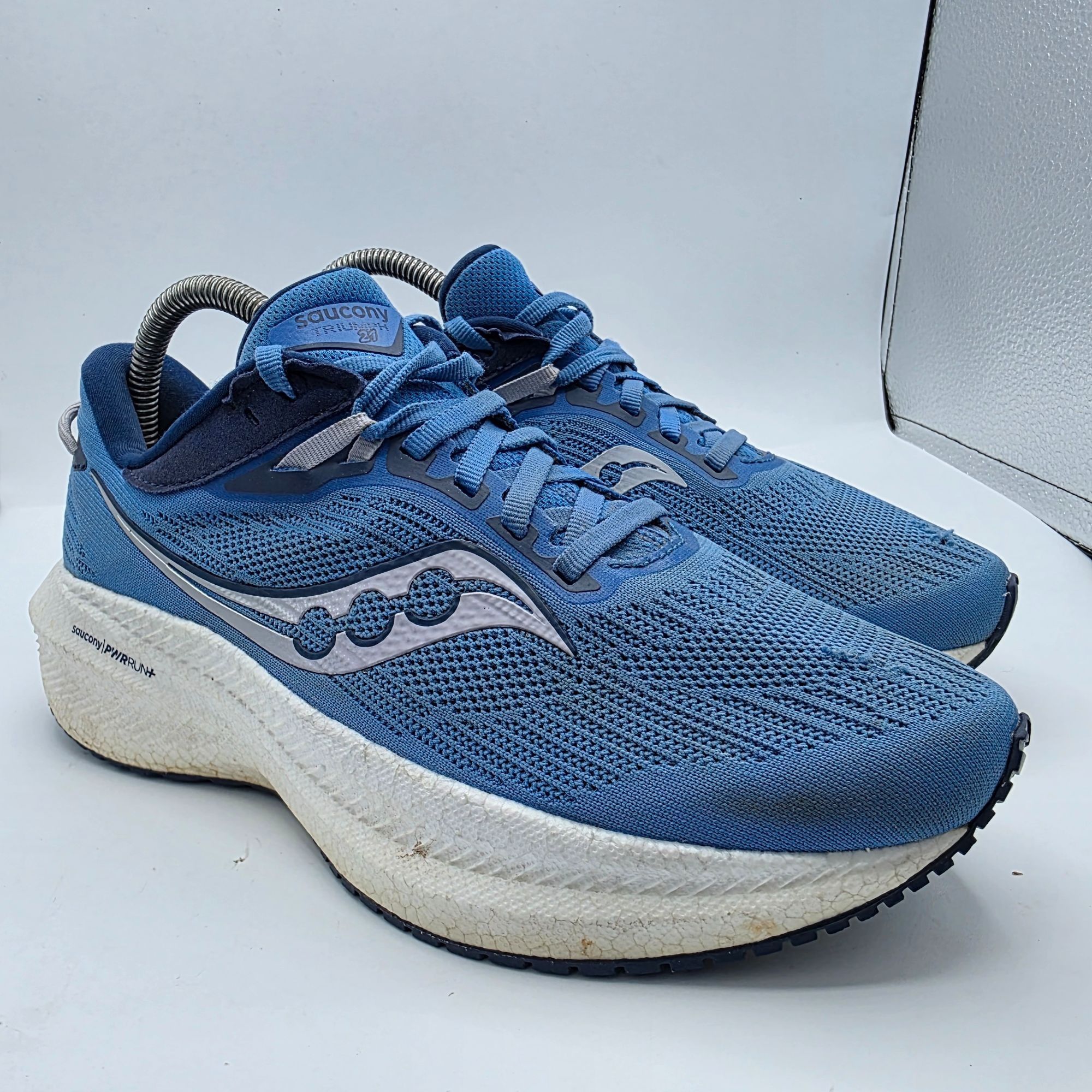 Saucony Saucony Triumph 21 Womens Size 8 Wide Blue Athletic Shoes Ru Size US 8 / IT 38 - 1 Thumbnail
