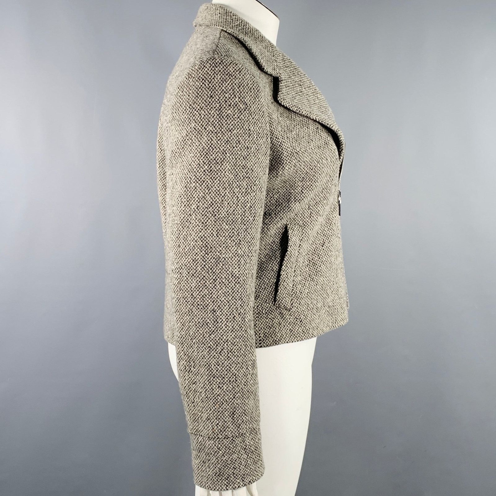 Ralph Lauren RALPH LAUREN Size L Brown Taupe Virgin Wool Blend Jacket Size L / US 10 / IT 46 - 2 Thumbnail