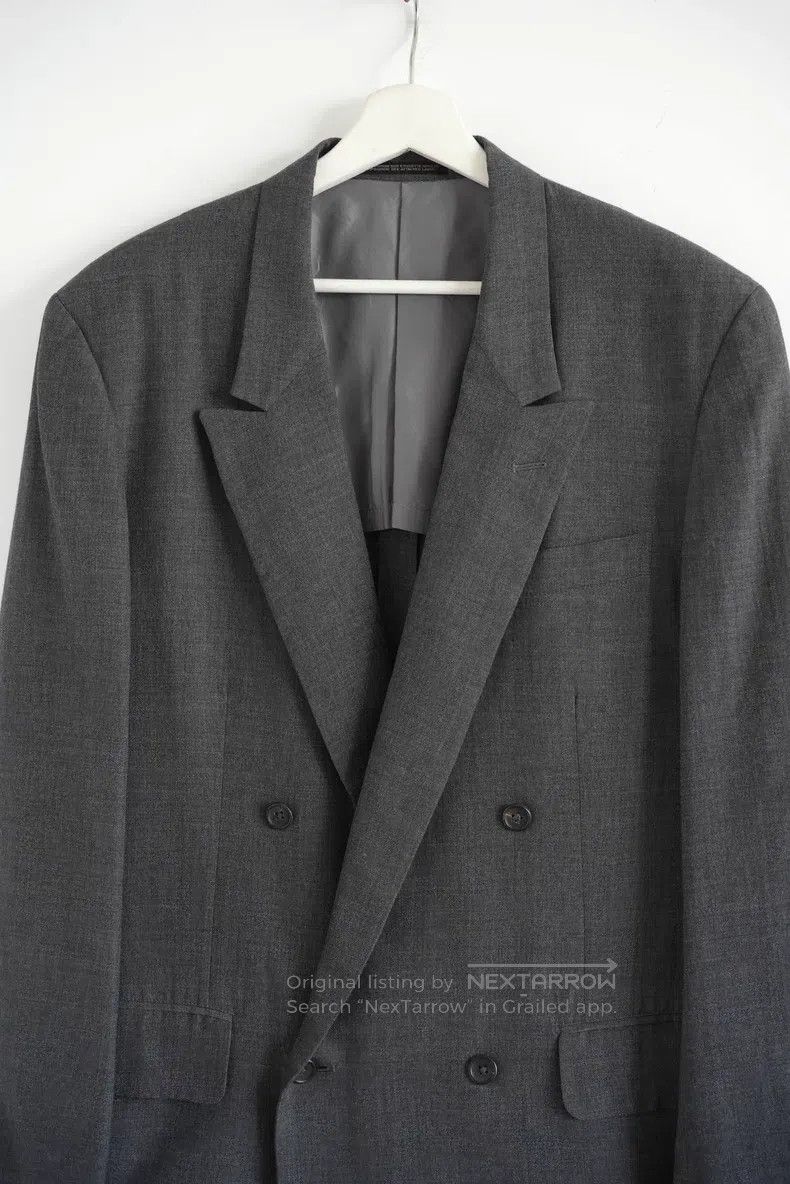 Yohji Yamamoto YOHJI YAMAMOTO Cement Gray Double-Breasted Suit Size US S / EU 44-46 / 1 - 3 Thumbnail