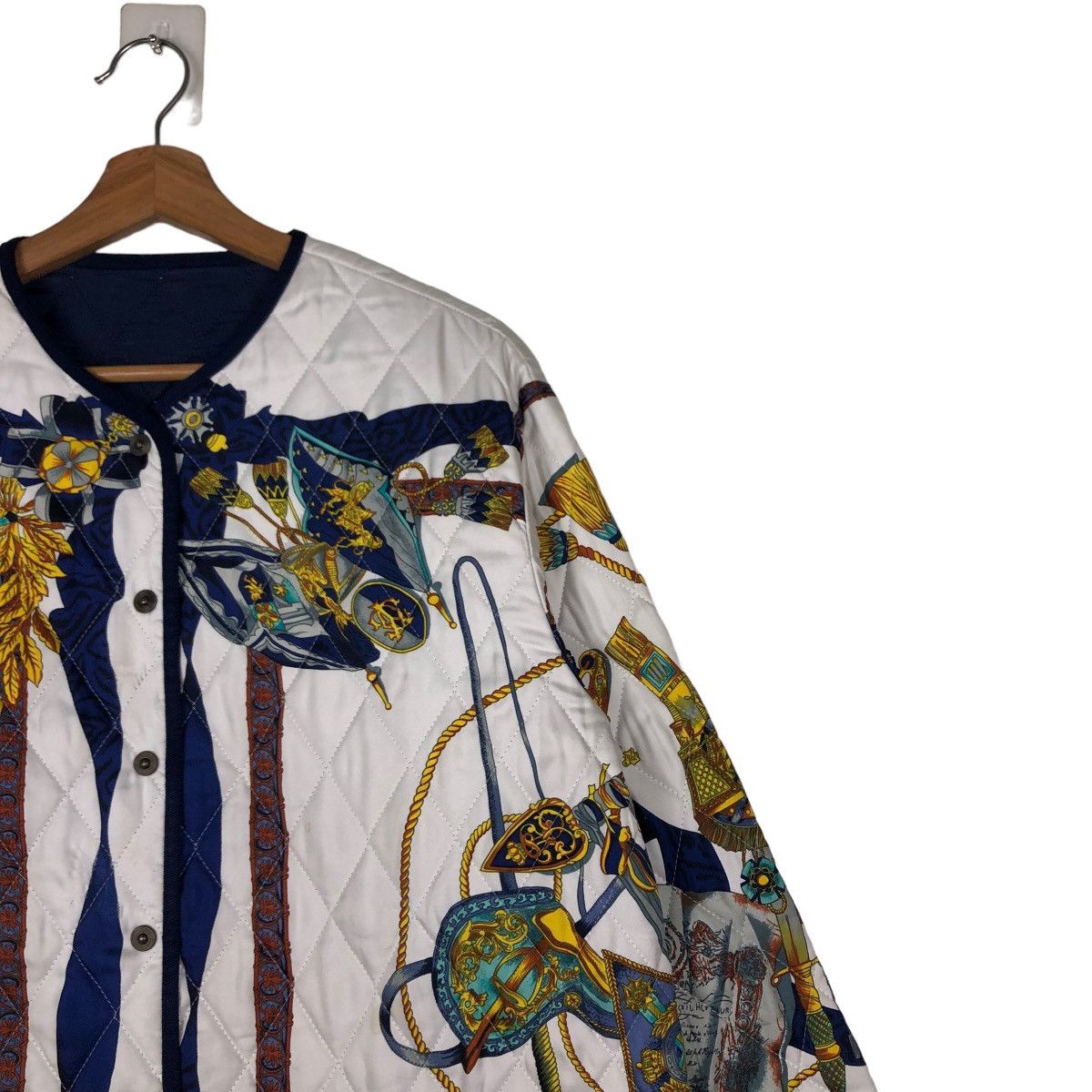Japanese Brand 🔥Vintage Heavy Art Design Quilted Jacket Motomachi Japan Size US M / EU 48-50 / 2 - 7 Thumbnail