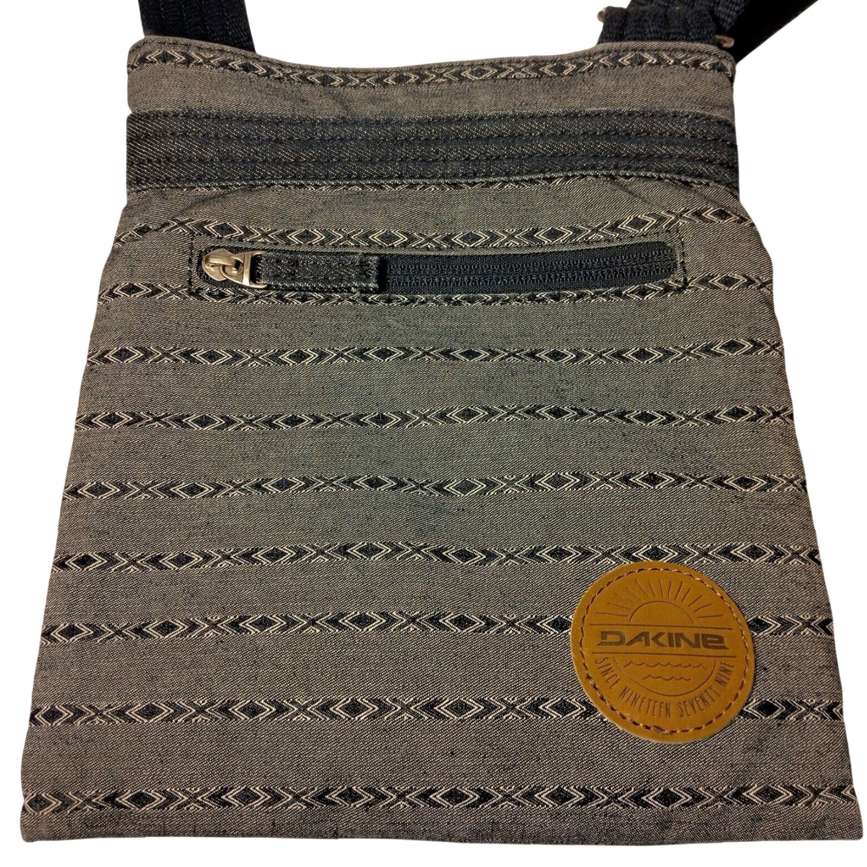 Dakine Dakine Crossbody Purse Southwest Blue Chambray Shoulder Bag 8x9.5" Women Small Blue Geometric Pattern Zip Crossbody Bag Dakine Bag Woman Size ONE SIZE - 2 Thumbnail