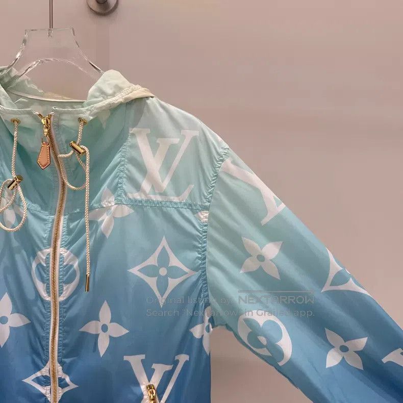 Louis Vuitton Louis Vuitton Blue logo presbyopic full print hooded draws Size XS / US 0-2 / IT 36-38 - 3 Thumbnail