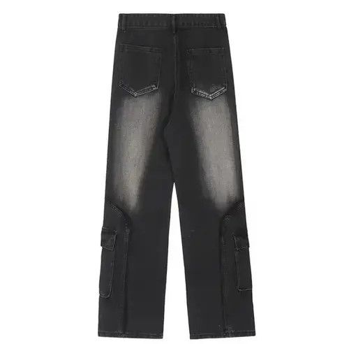 Jean Retro Heavy Deconstructed Washed Work Jeans Size US 32 / EU 48 - 6 Thumbnail