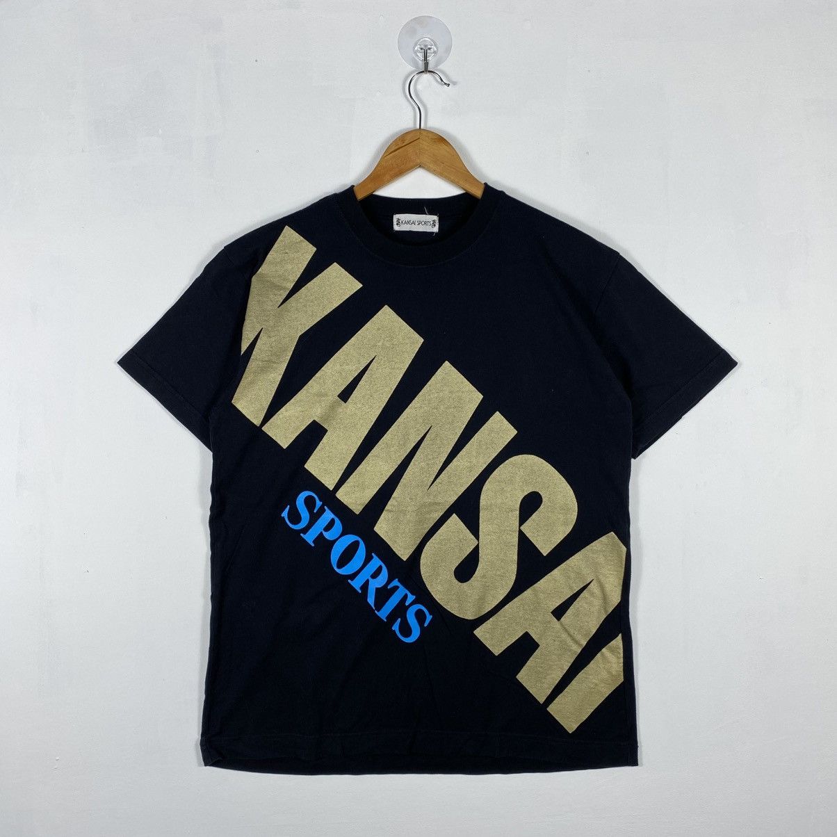 Kansai Yamamoto Vintage 80's KANSAI SPORTS Big Spellout Graphic Tee Size US M / EU 48-50 / 2 - 2 Thumbnail