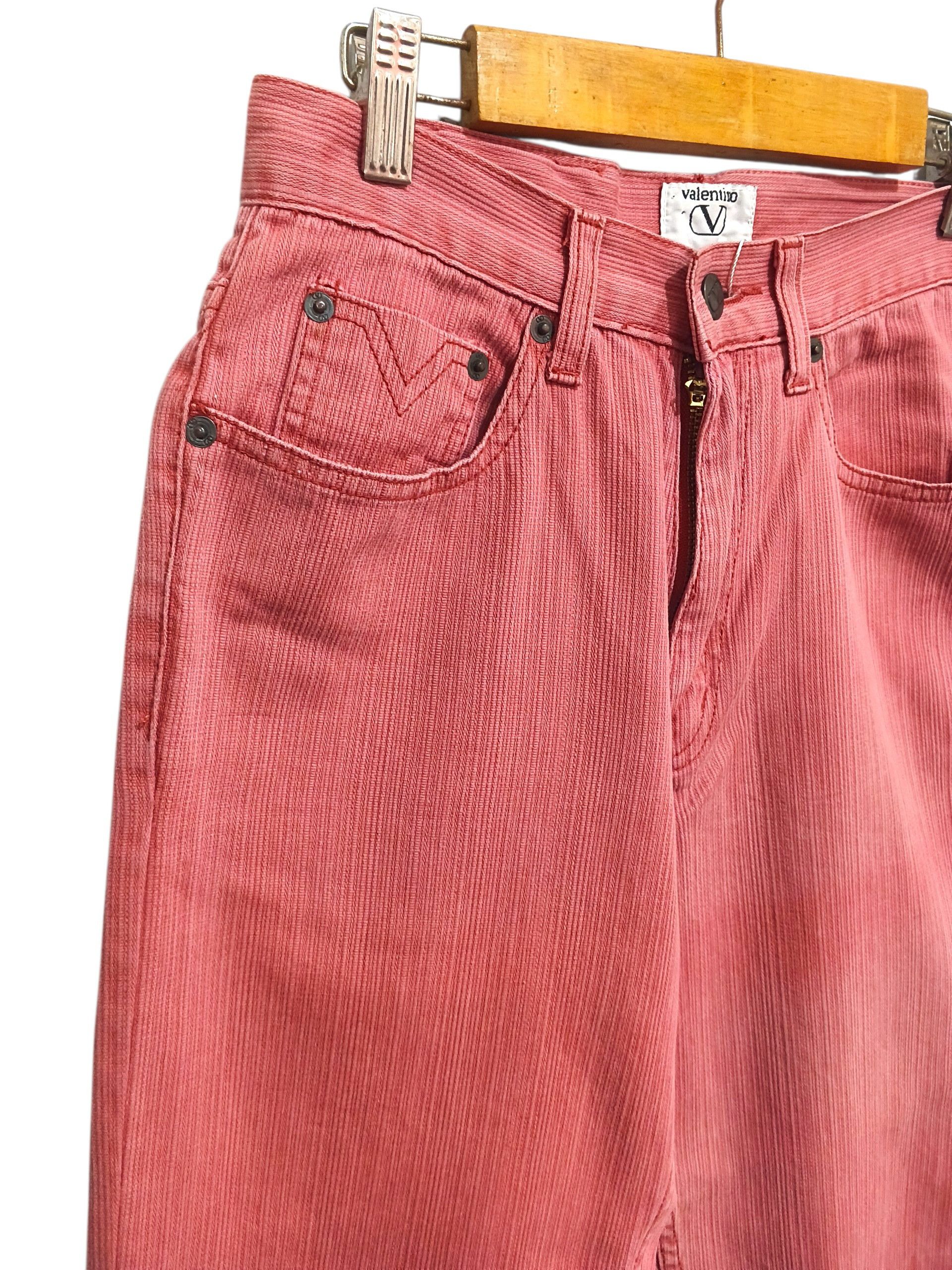 Valentino Vintage Valentino Jeans Straight Fit Pink Denim Size 26" / US 2 / IT 38 - 6 Thumbnail