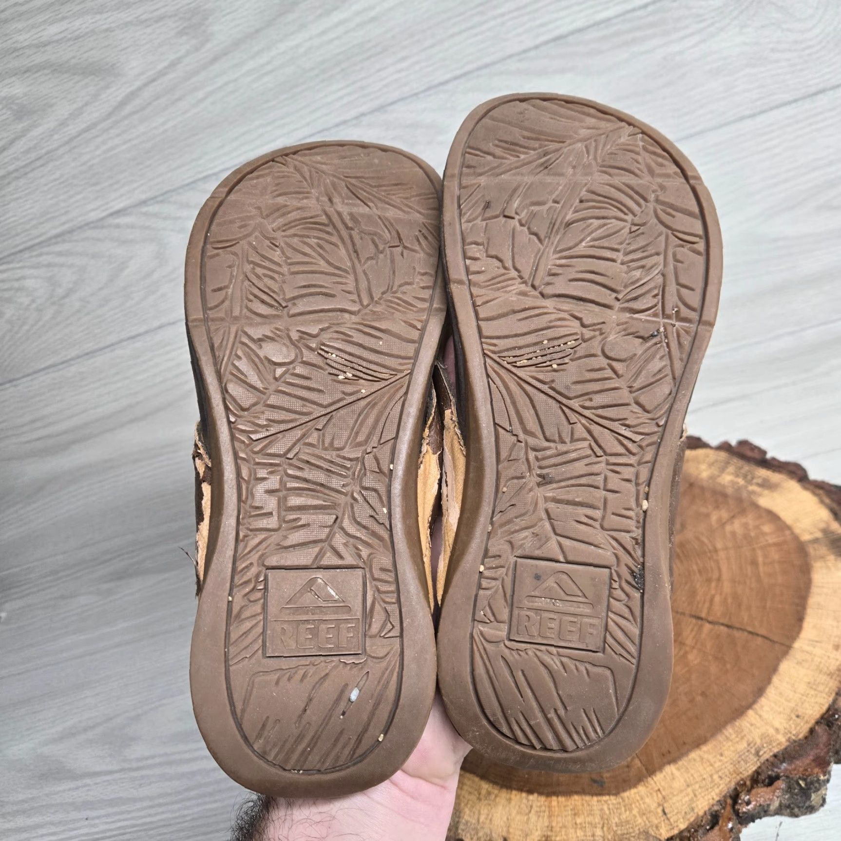 REEF Reef Sandals Womans 8 Thong Flip Flops Brown Beach Size US 8 / IT 38 - 5 Thumbnail