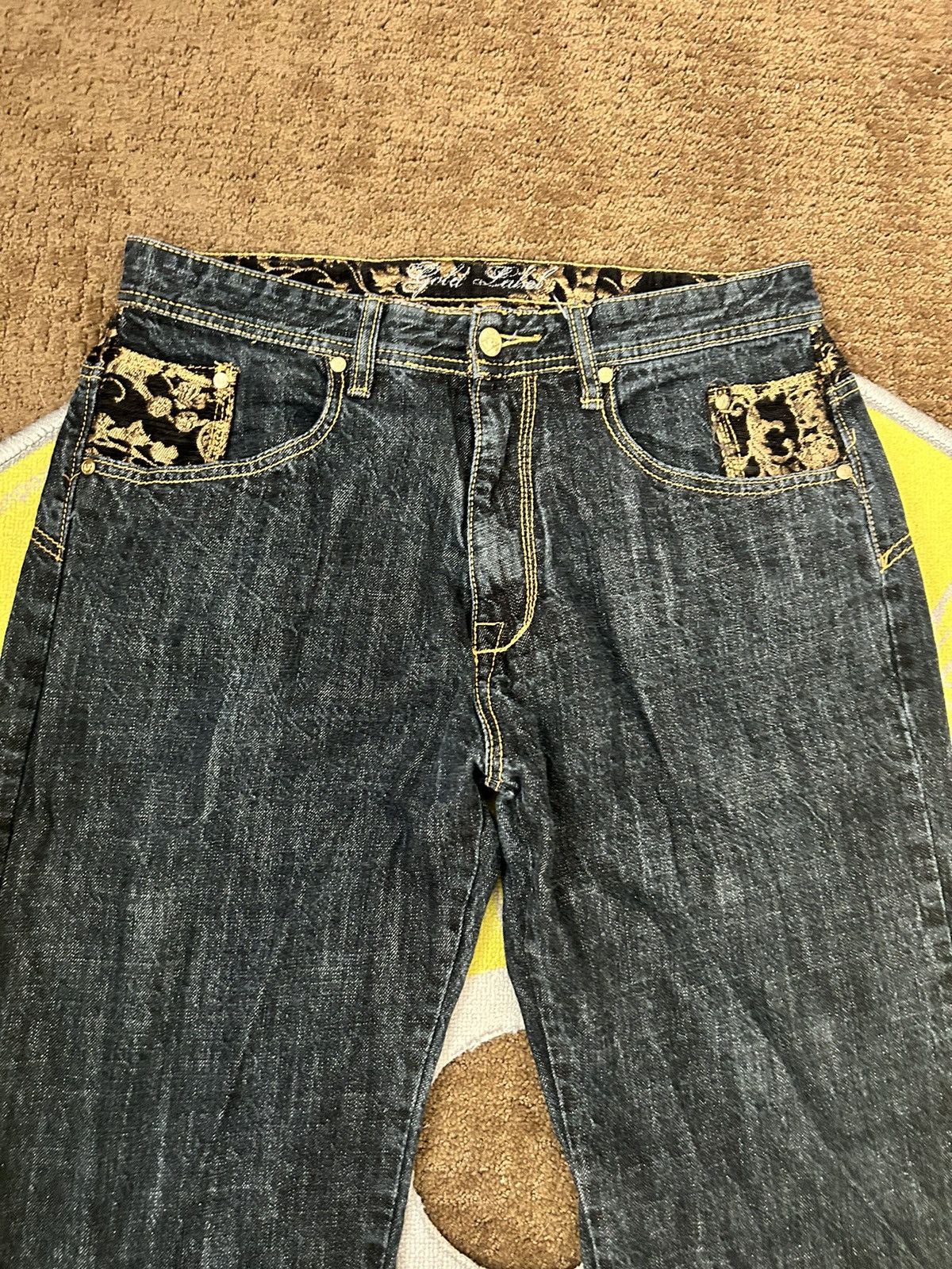 Ecko Unltd. × Southpole y2k gold label jeans Size US 34 / EU 50 - 4 Thumbnail