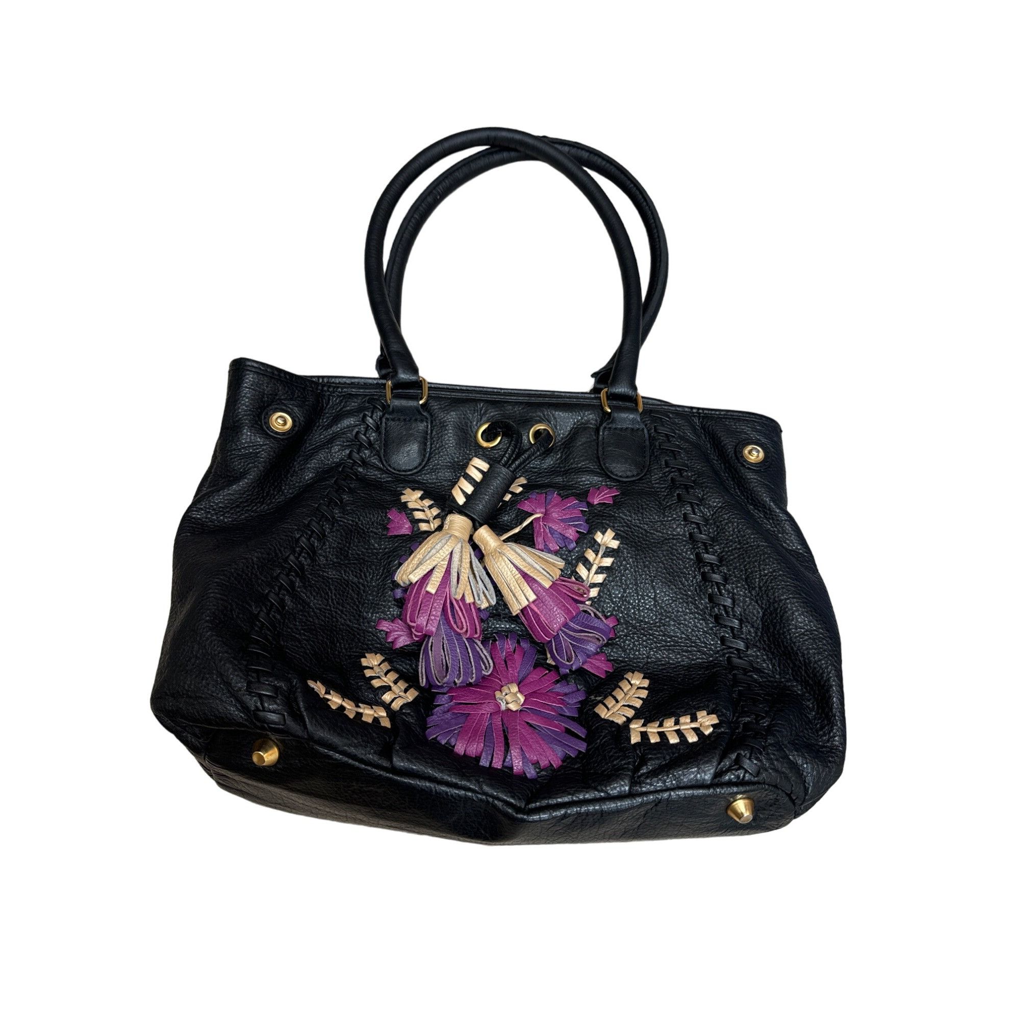 Other Isabella Fiore vintage leather tossled floral handbag 3227 Size ONE SIZE - 1 Thumbnail