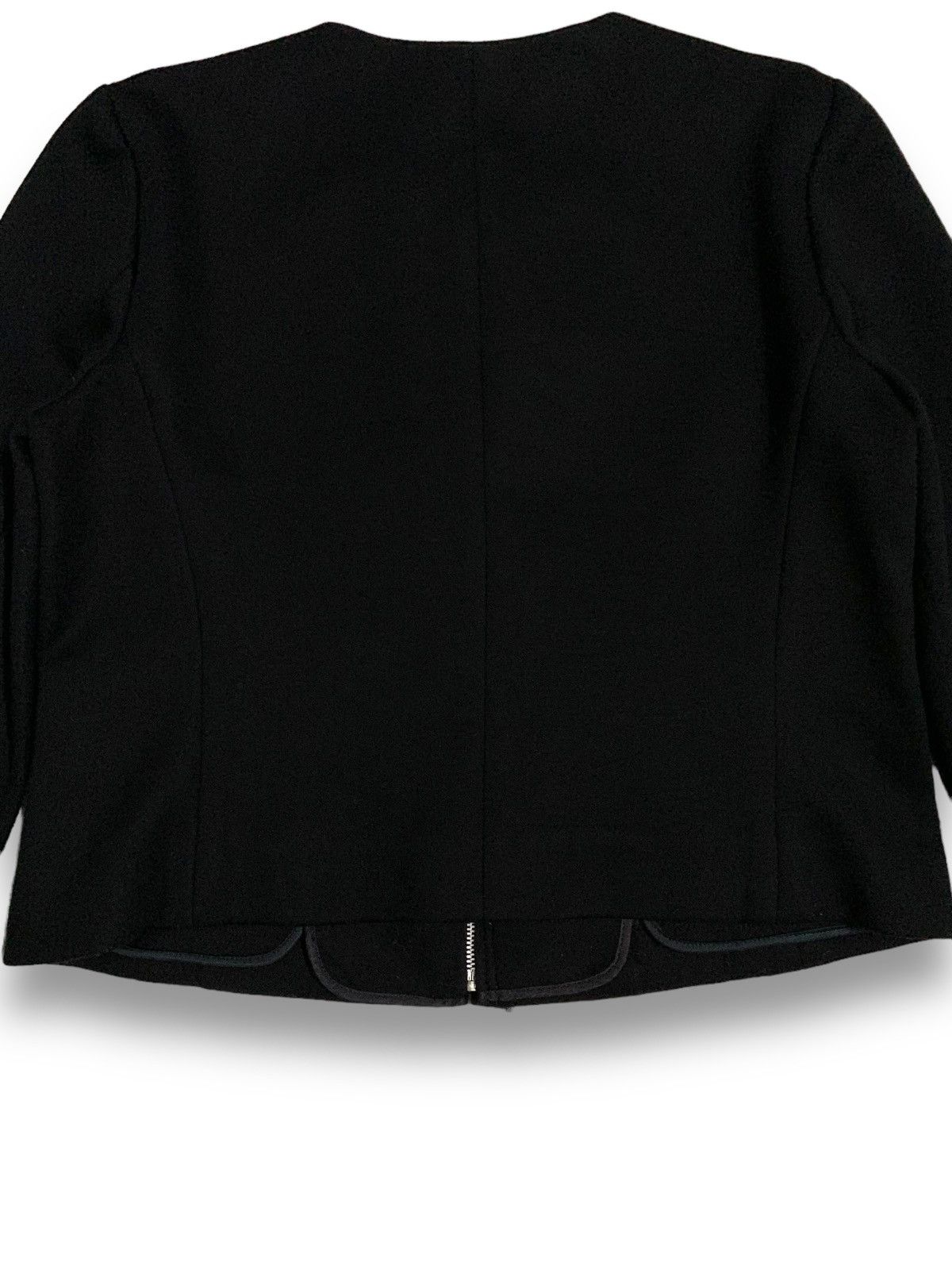 Courreges Courreges Black Cropped Cardigan Style Blazer Jacket Size M / US 6-8 / IT 42-44 - 14 Thumbnail