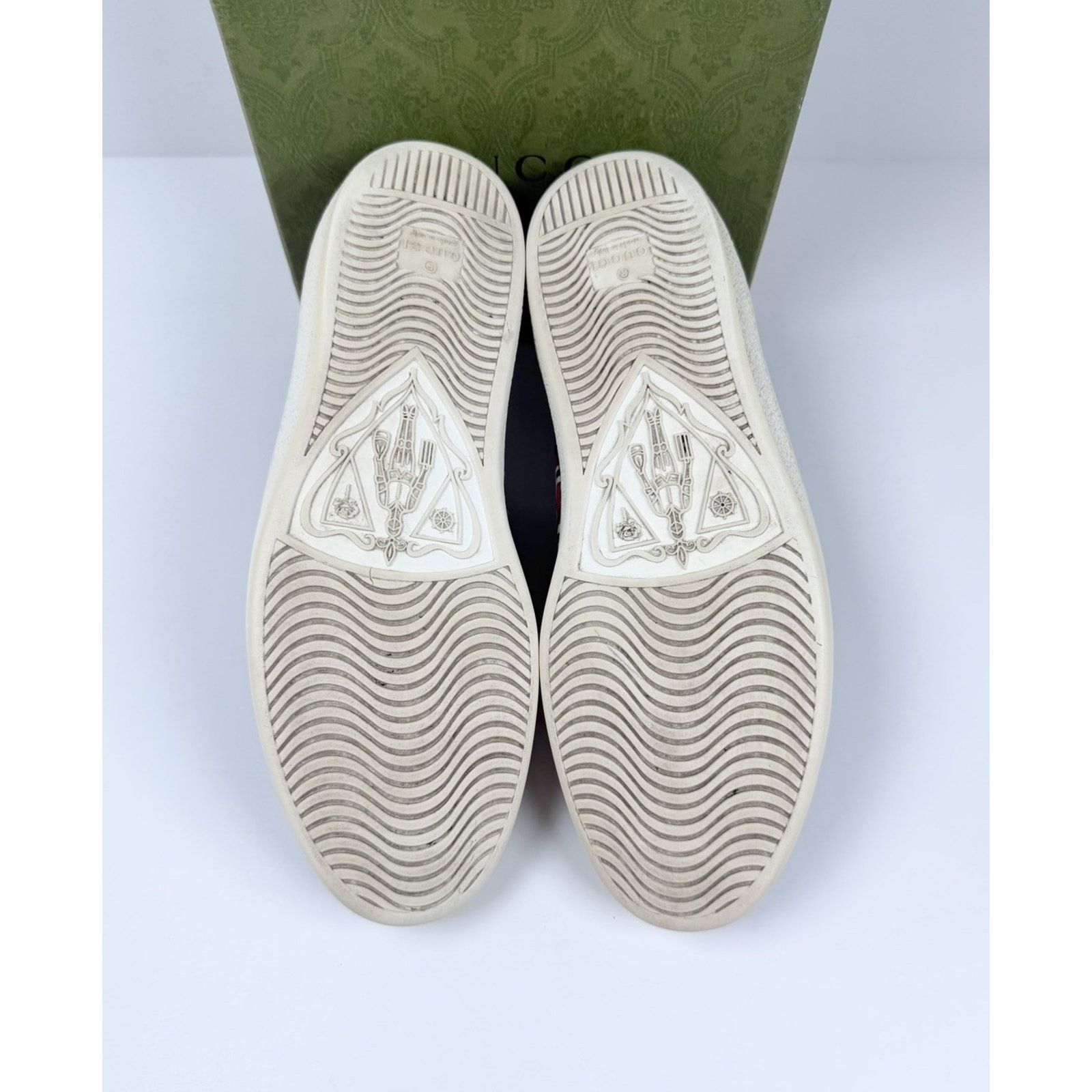 Gucci Size 8US - Gucci Ace Kingsnake Leather Sneakers Size US 8 / EU 41 - 7 Thumbnail