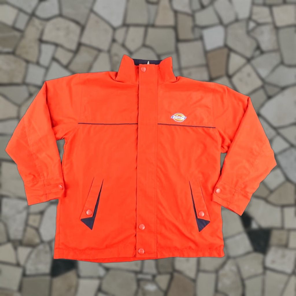 Dickies Dickies Jacket Men Regular M Windbreaker Red Blue Reversible Zip Snap Coat Work Outdoor Casual Travel - Size US M / EU 48-50 / 2 - 1 Thumbnail