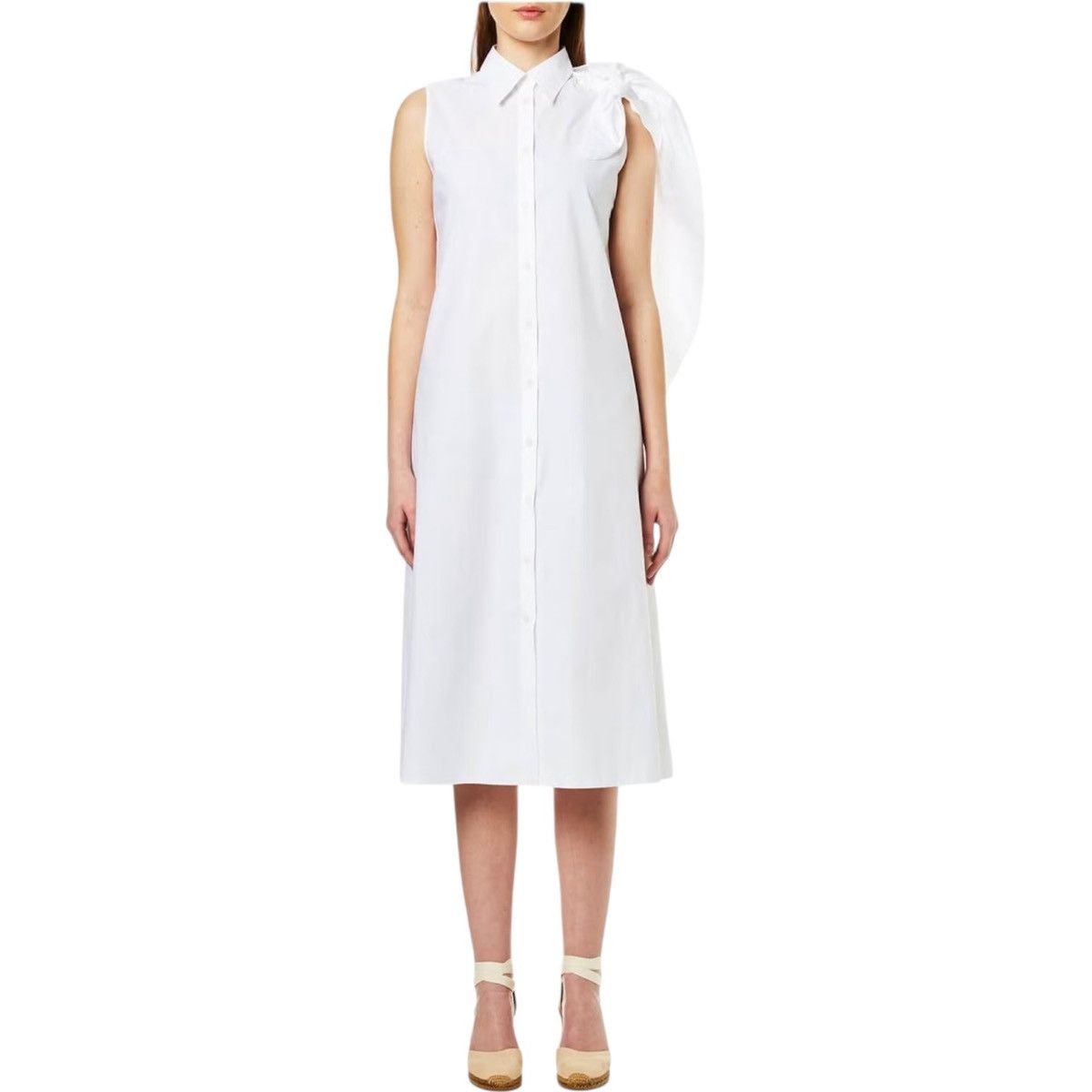 Maison Margiela MM6 Midi Dress With Tie Cape Size M / US 6-8 / IT 42-44 - 9 Thumbnail