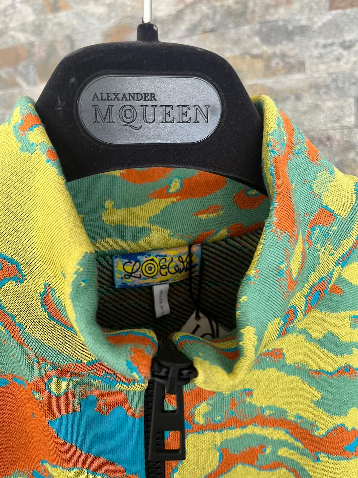 ELN High Neck Digital Camo Sweater in Multicolor