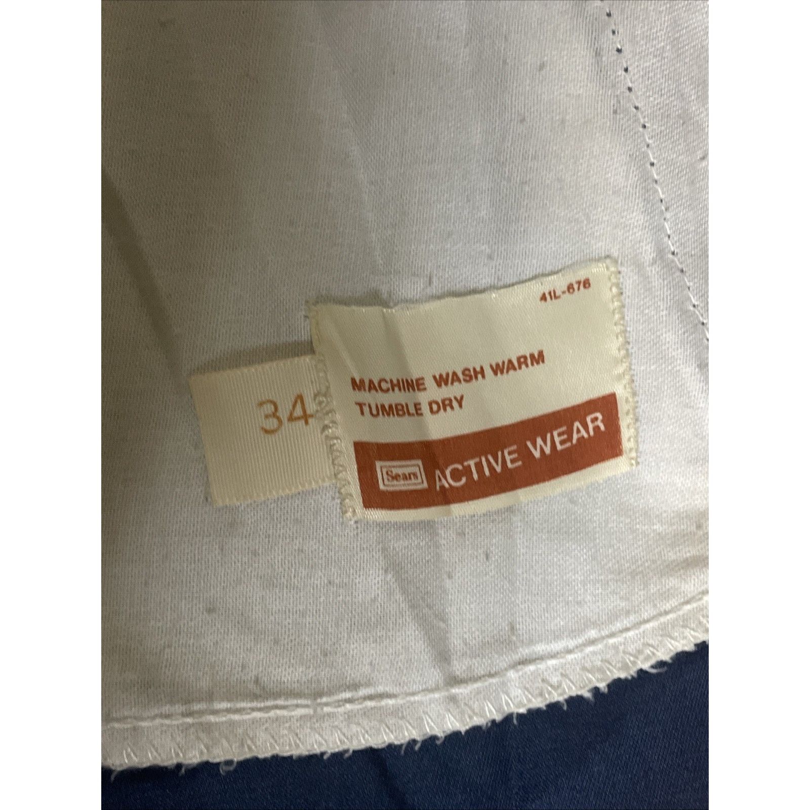 Sears Vintage 70s Sears Activewear Running Shorts Navy Mens 34 Size US 34 / EU 50 - 14 Thumbnail
