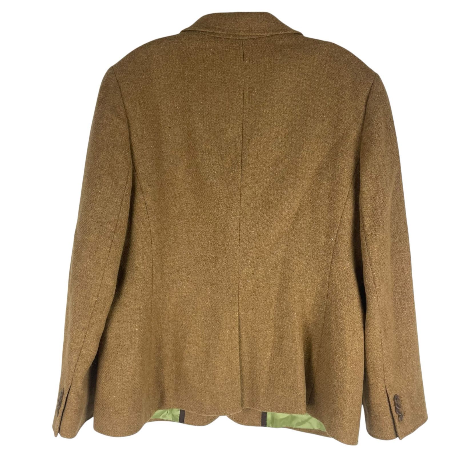 Lands' End Lands' End Wool Mohair Blend 2 Button Blazer Jacket Camel 12 Size XL / US 12-14 / IT 48-50 - 7 Thumbnail
