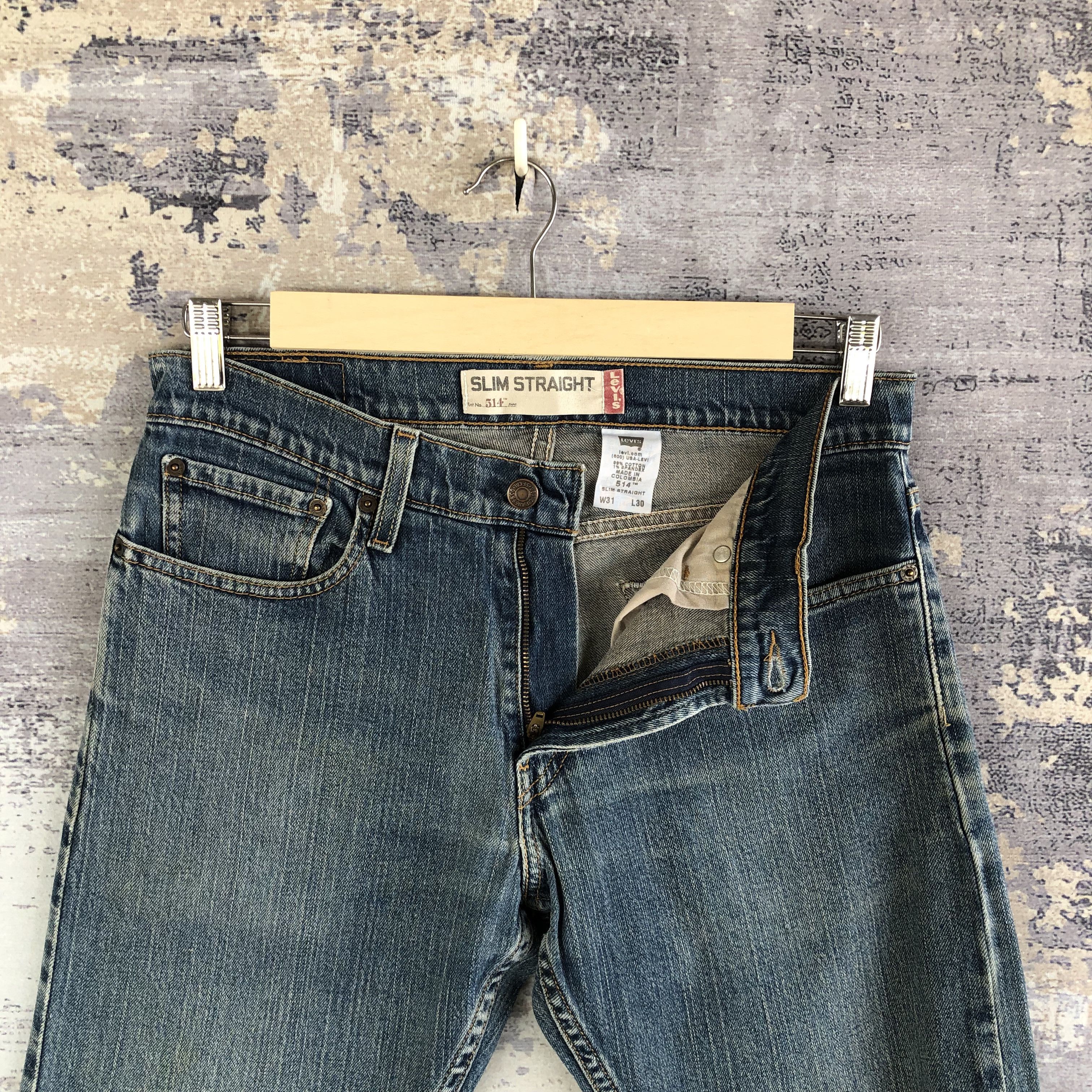 Levi's Vintage Y2k Levis 514 Faded Jeans Levi's Slim Straight Denim Size US 30 / EU 46 - 6 Thumbnail