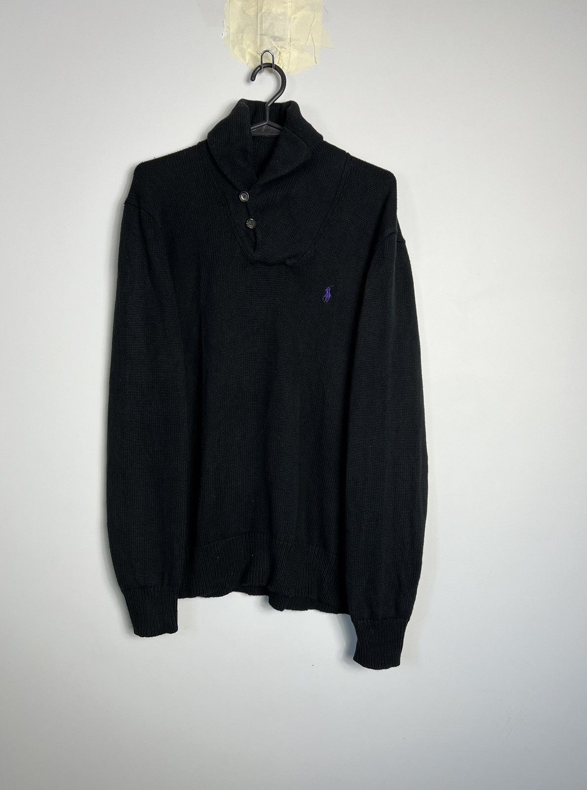 Polo Ralph Lauren × Ralph Lauren Sweater Polo Ralph Lauren 100% Cotton Black Size US M / EU 48-50 / 2 - 1 Thumbnail