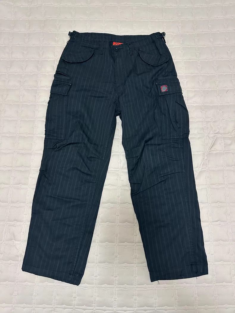 CLOT CLOT Striped Wool Multi-Pocket Cargo Pants Size US 32 / EU 48 - 1 Thumbnail