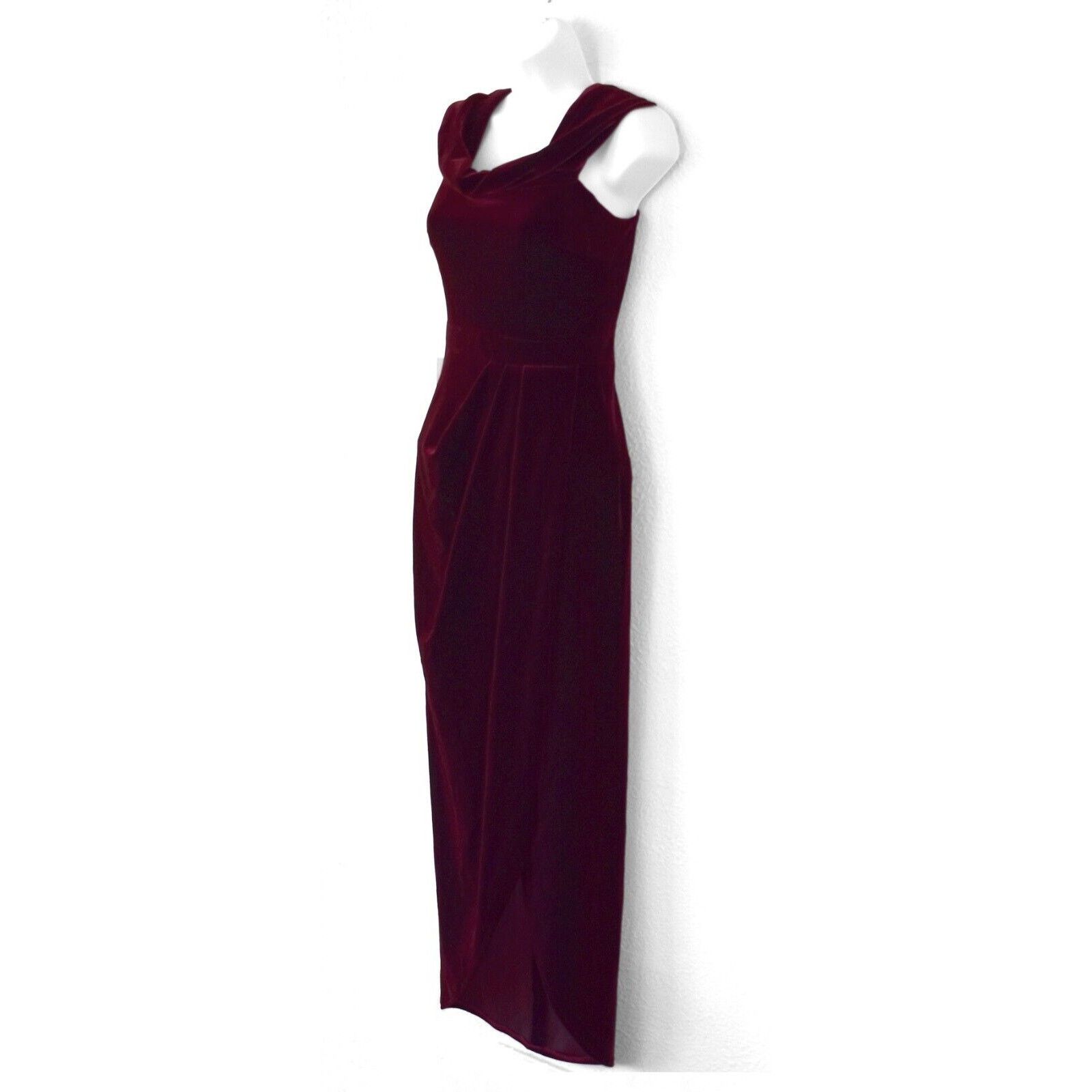 Anthropologie NWT BHLDN Anthropologie Velvet Wrap Draped Collar Dress Sz 2 Size XS / US 0-2 / IT 36-38 - 3 Thumbnail