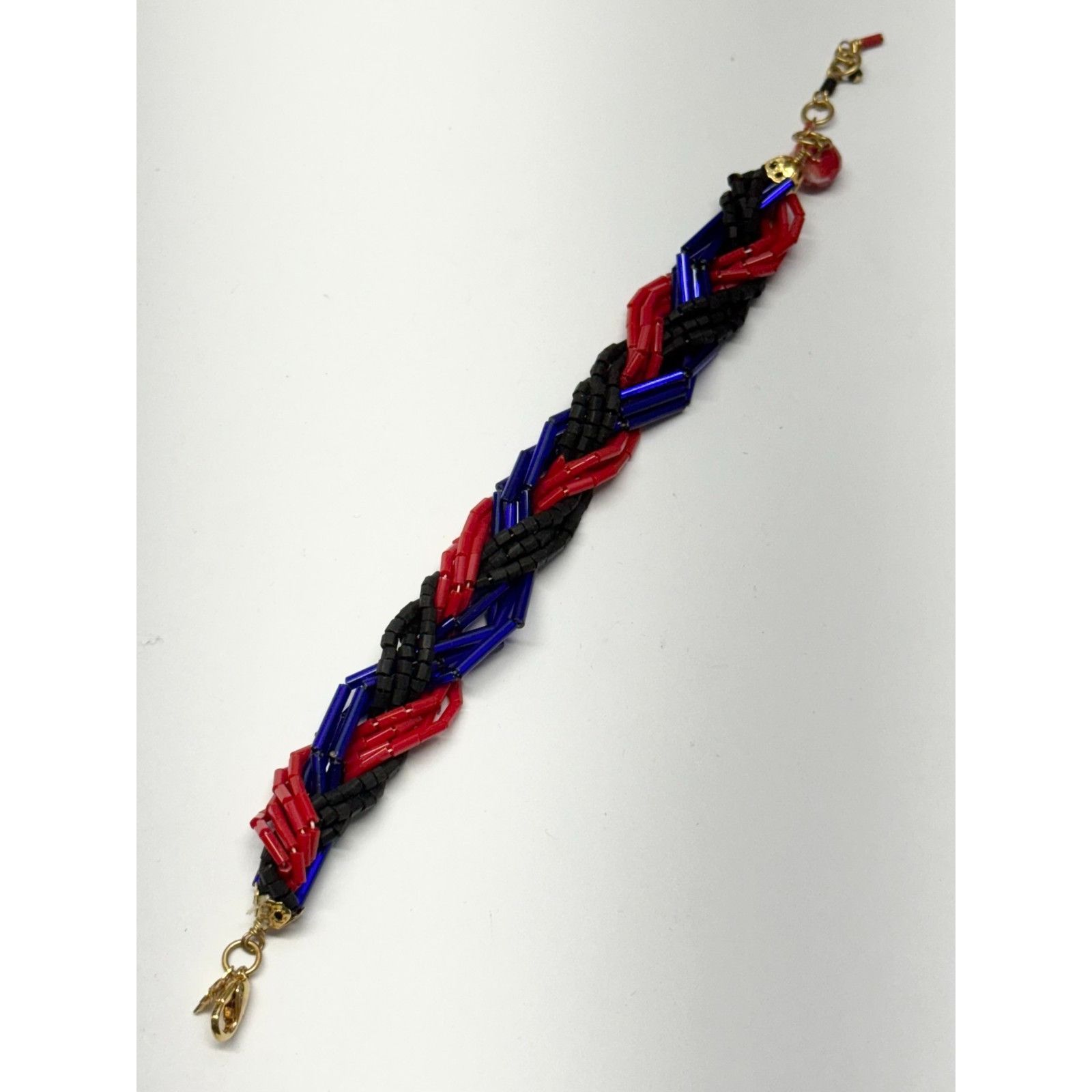 Other Vintage red braided glass sequin bracelet Size ONE SIZE - 4 Thumbnail