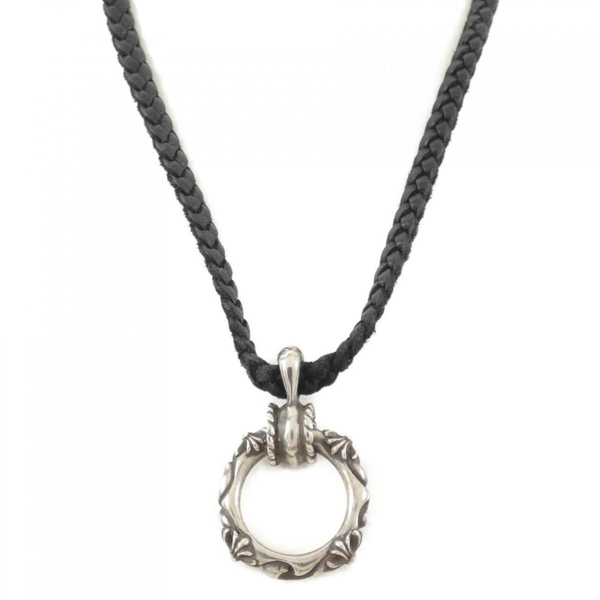 image of Chrome Hearts Sbt Eyeglass Loop Necklace in Silver, Men's