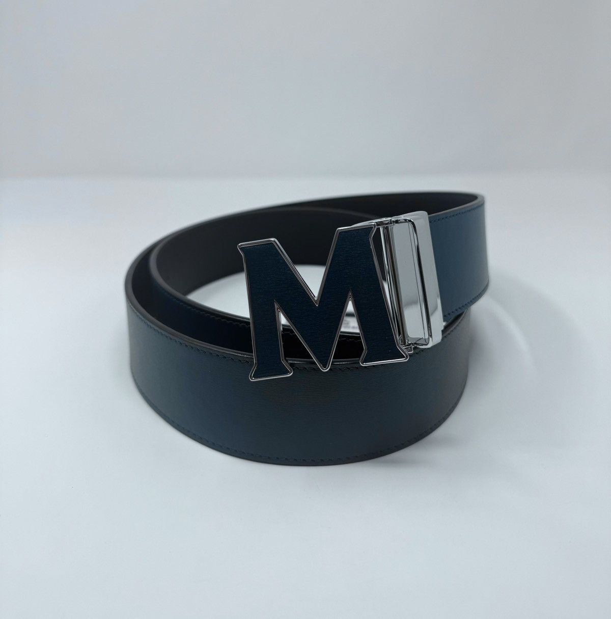 MCM MCM Claus Reversible Leather Belt Teal/Black Size ONE SIZE - 2 Thumbnail
