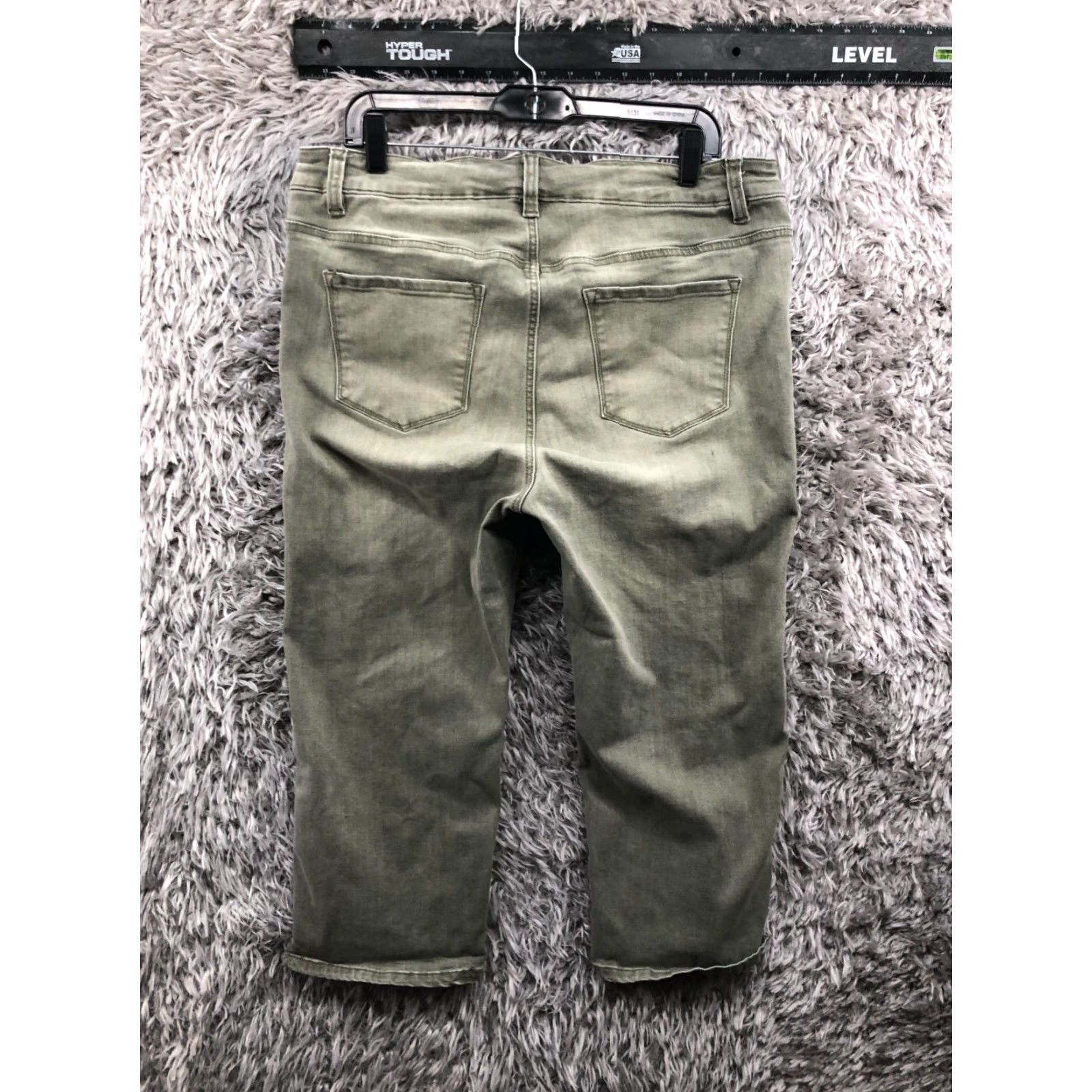Avenue Avenue Denim Jeans Capri Size 14 Womens Regular Green Medium Wash Size 36" / US 14 / IT 50 - 6 Thumbnail