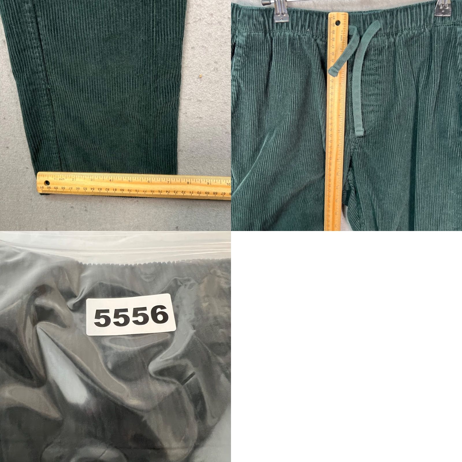 Old Navy Old Navy Mens Medium Green Corduroy Drawstring Straight-Leg Pants Size US 31 - 8 Thumbnail