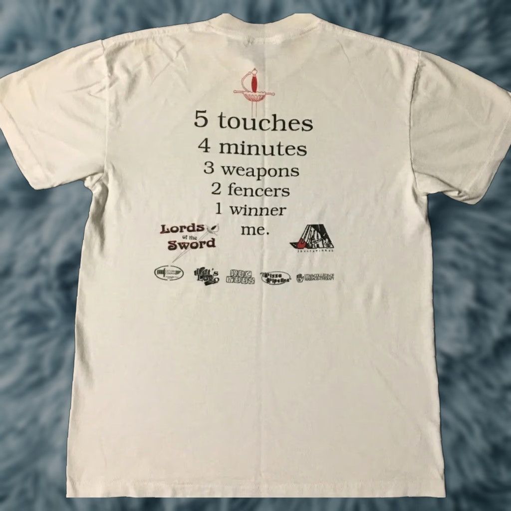 Vintage VINTAGE Utah Valley Fencing Winner Shirt Men S White 90s 80s Grunge School PE Track Funny Size US S / EU 44-46 / 1 - 1 Thumbnail