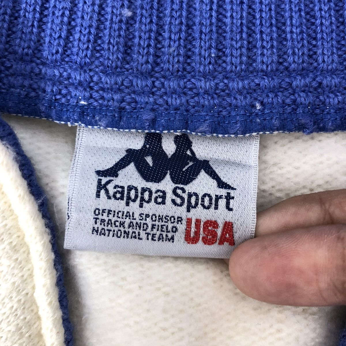 Kappa × Vintage Vintage KAPPA Sport Sweatshirt Knit Spellout Logo Acero Size US XL / EU 56 / 4 - 4 Thumbnail