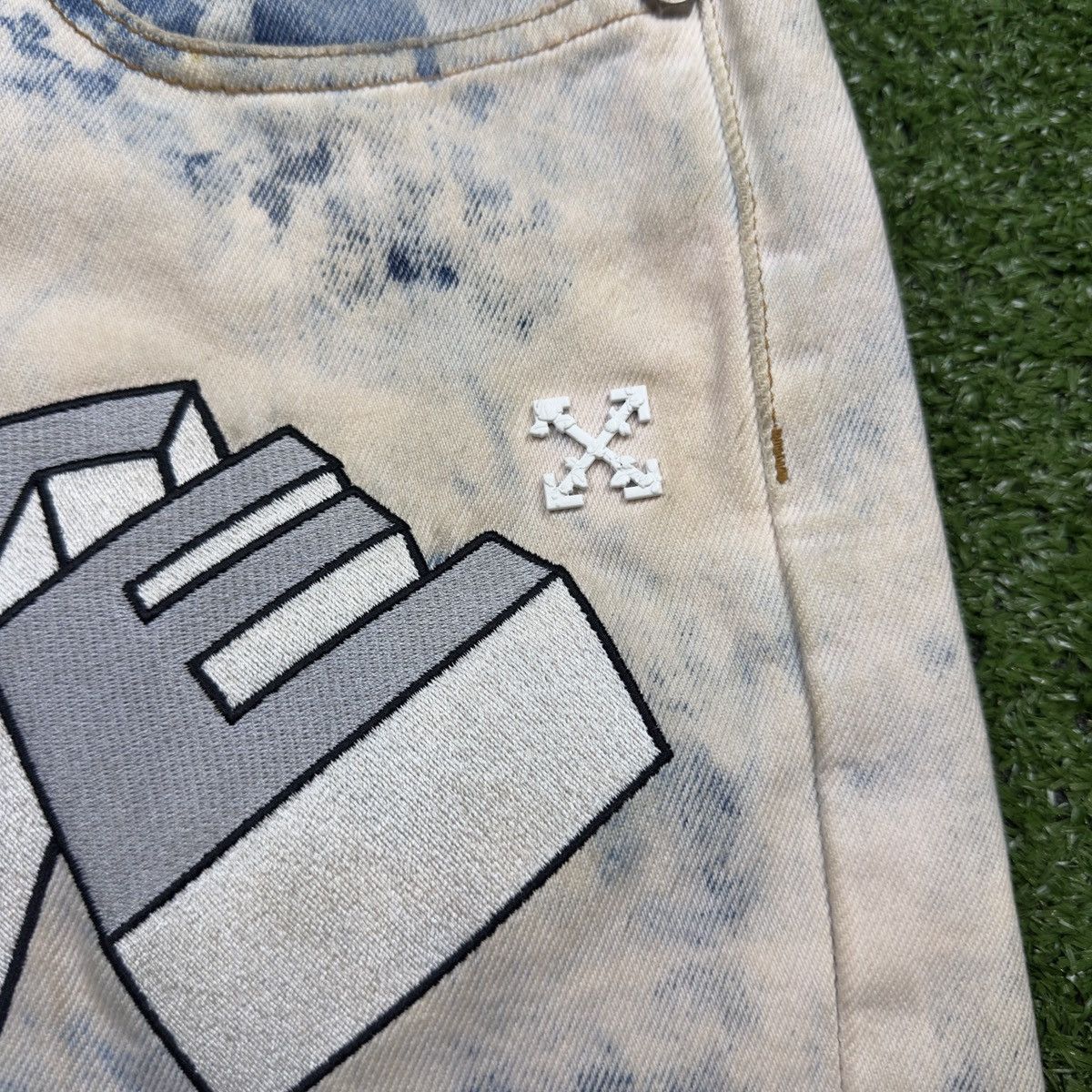 Off White Ev Bravado Rare Unreleased Denim Jeans 36x35