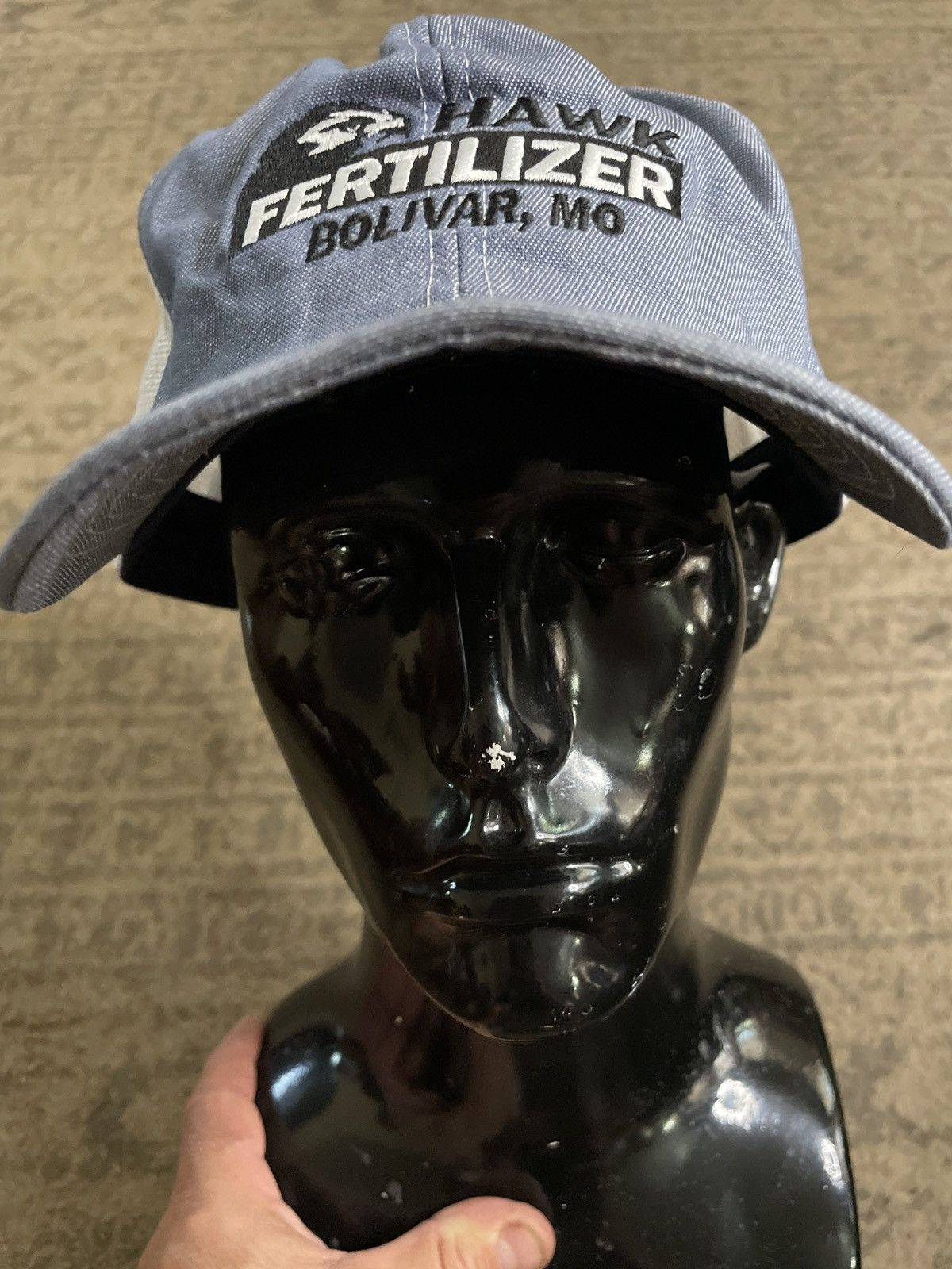 Vintage Hawk Fertilizer Bolivar MO SnapBack Trucker Hat Cap FARMER 🇺🇸 Size ONE SIZE - 2 Thumbnail