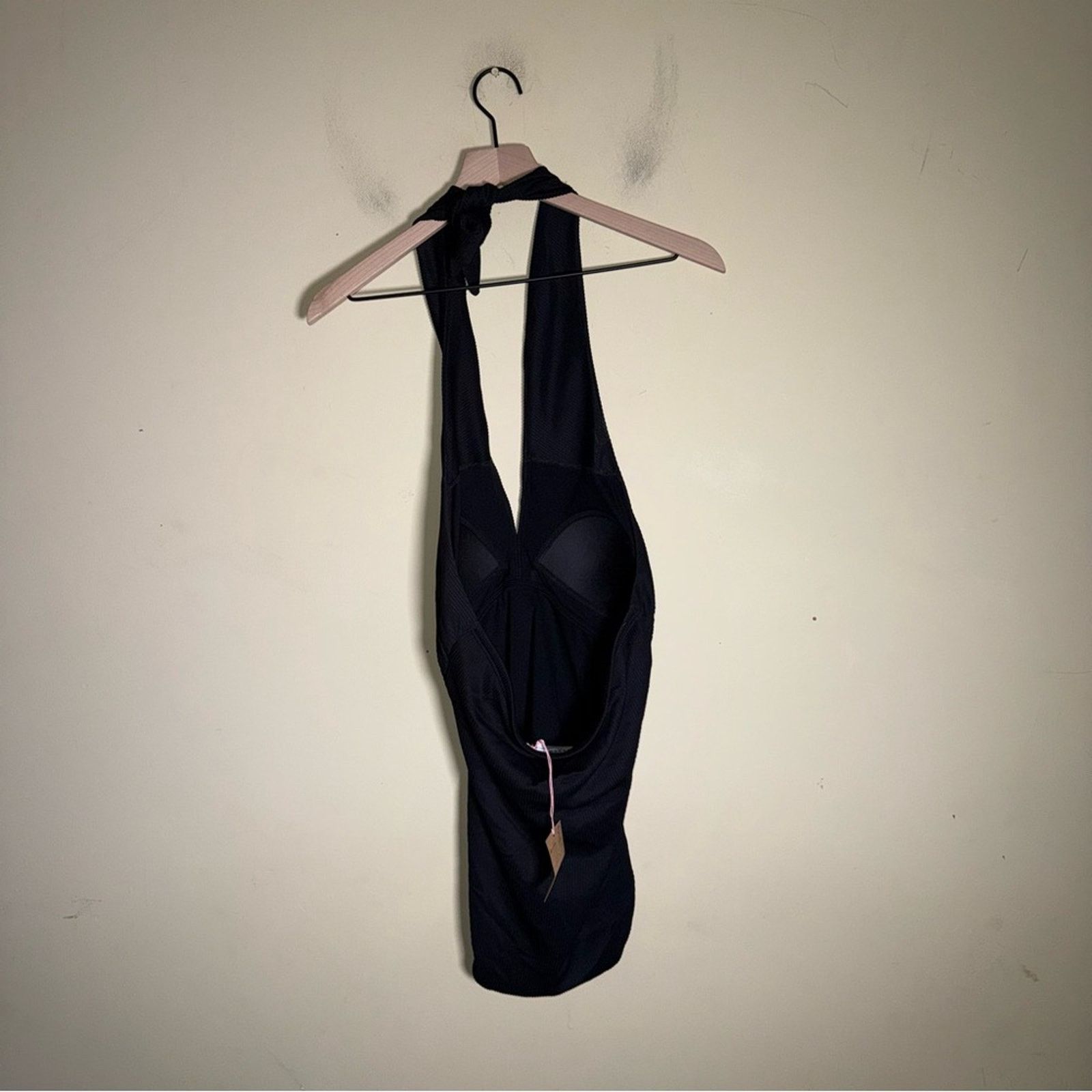 Boden NWT BODEN ribbed classic black one piece halter swimsuit 8 Size M / US 6-8 / IT 42-44 - 5 Thumbnail