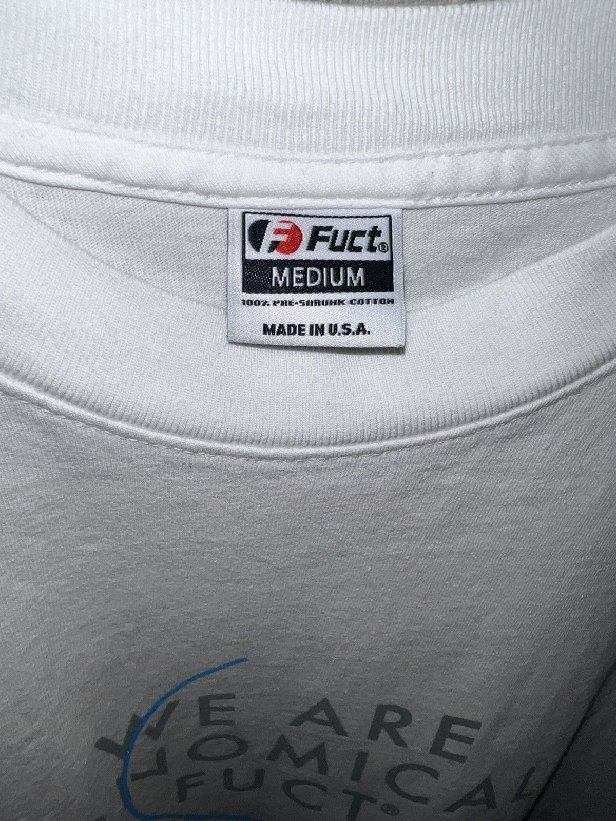 FUCT FUCT - WE ARE ECONOMICALLY FUCT TEE (WHITE) MEDIUM Size US M / EU 48-50 / 2 - 3 Thumbnail
