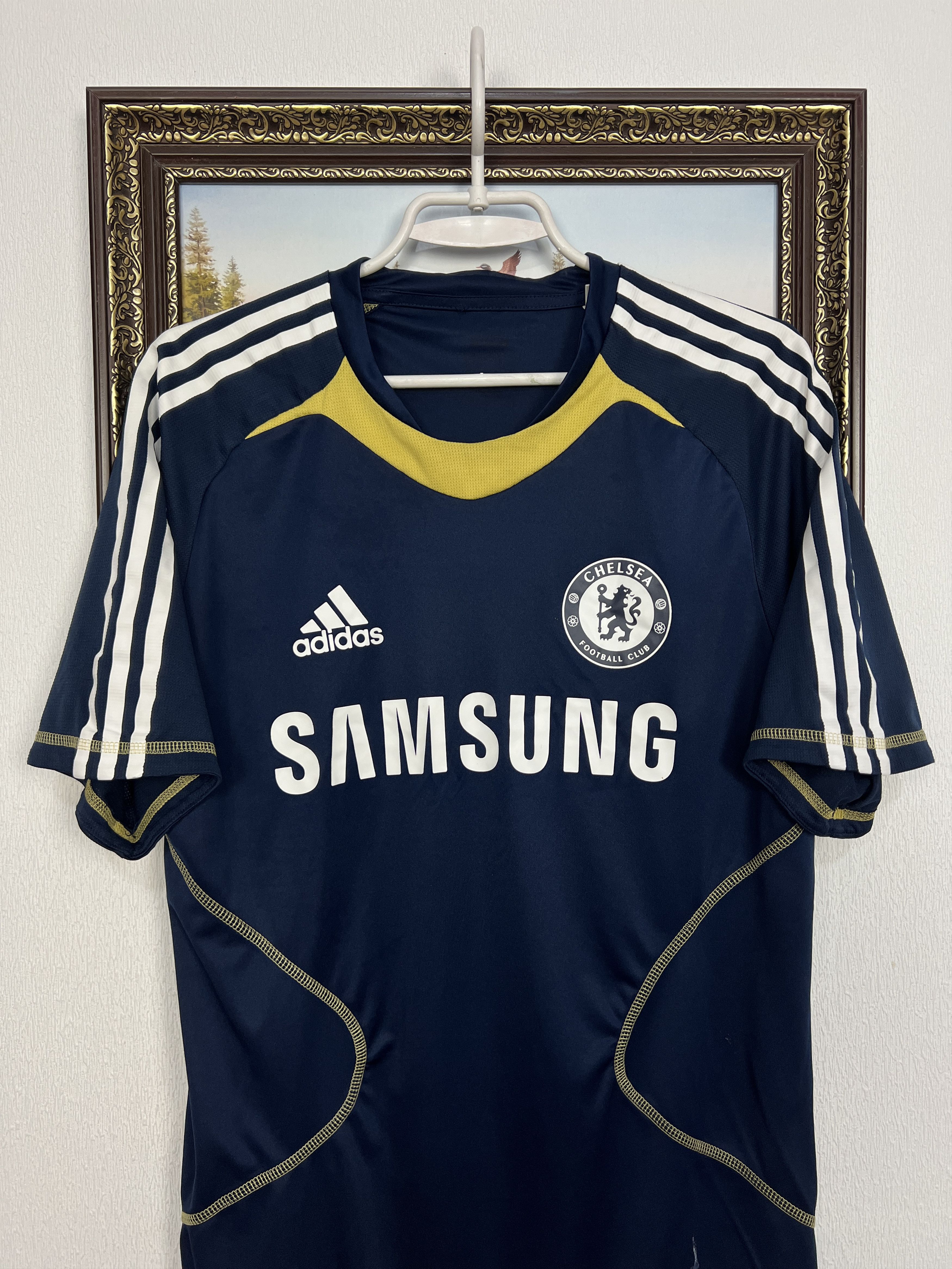 Adidas Vintage Chelsea Football Player Issue Train Shirt Jersey Size US M / EU 48-50 / 2 - 2 Thumbnail