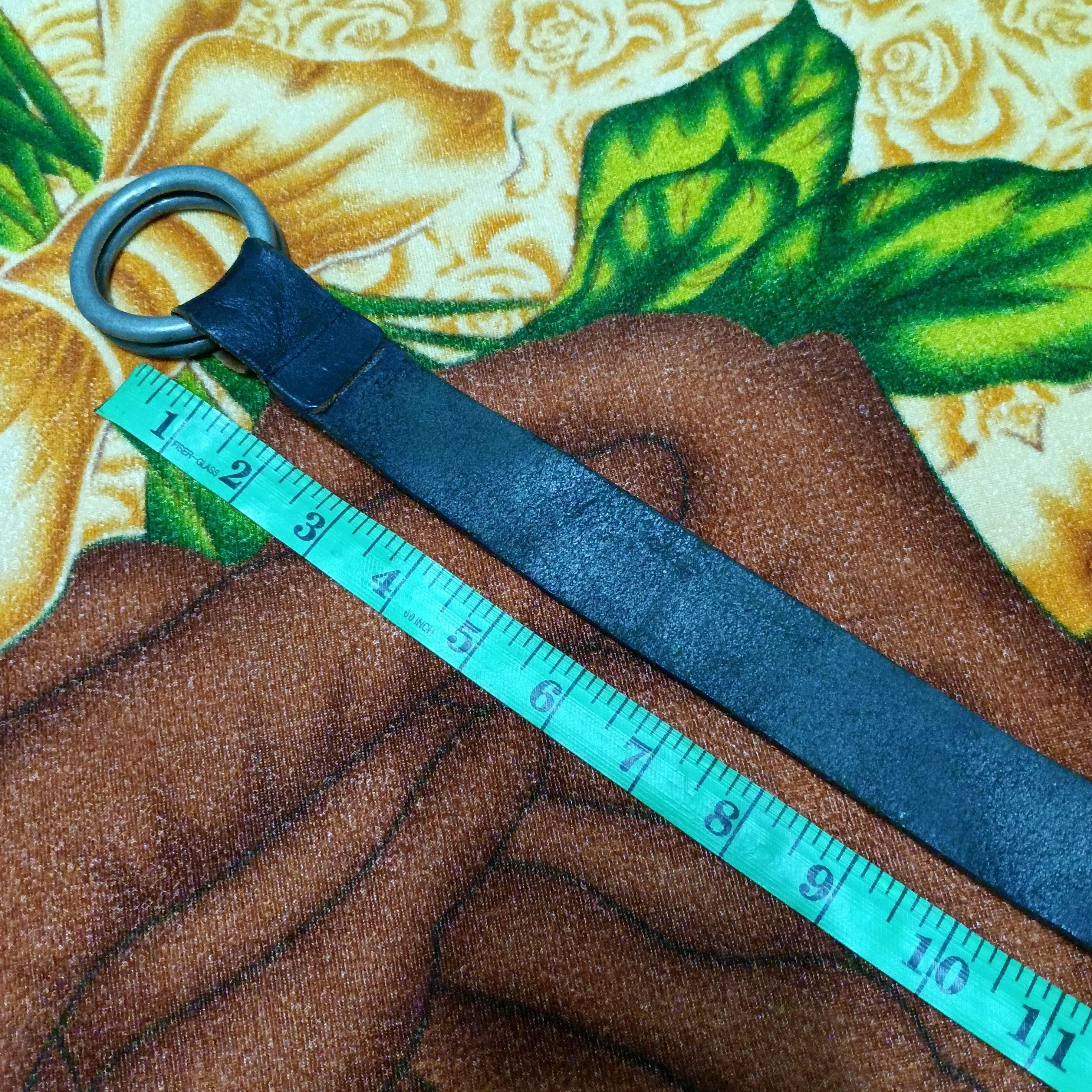 Michel Klein MICHEL KLEIN Paris Leather Black Belt Size ONE SIZE - 9 Thumbnail