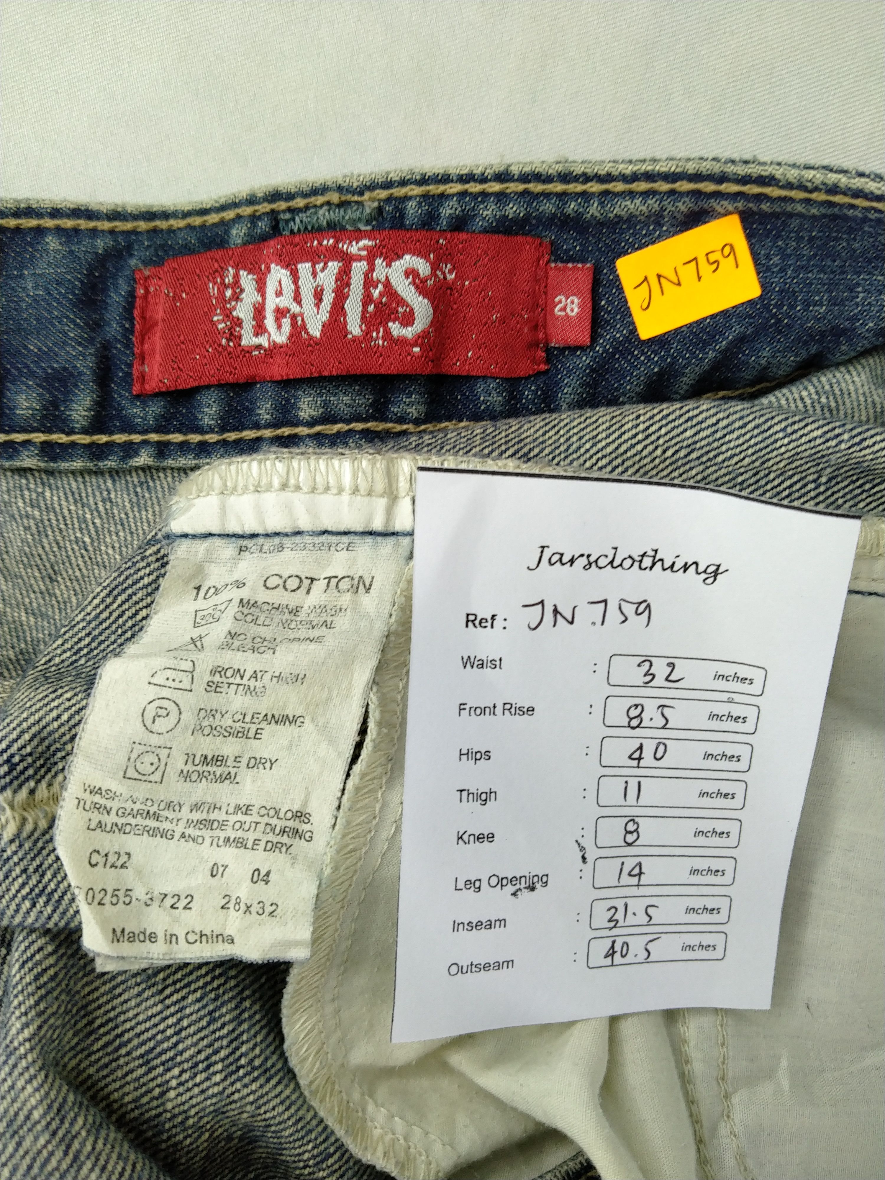 Levi's Faded Blue Levi's Denim 32 x 31.5 -JN759 Size US 32 / EU 48 - 7 Thumbnail