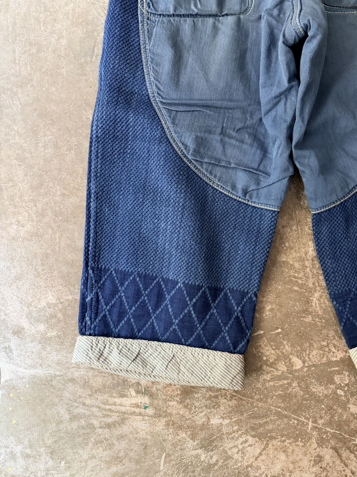 Porter Classic Porter Classic Indigo Sashiko Kendo Patchwork Pants Kapital Size US 36 / EU 52 - 10 Thumbnail