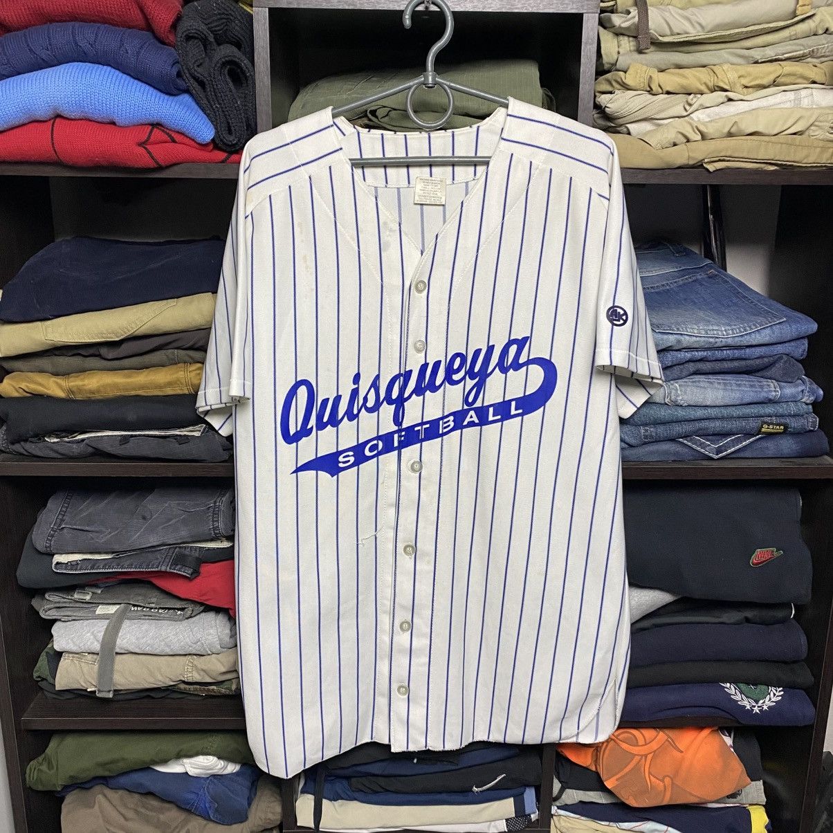 NFL Vintage Athletic Knit Quisqueya Softball 90’s button tee Size US L / EU 52-54 / 3 - 1 Thumbnail