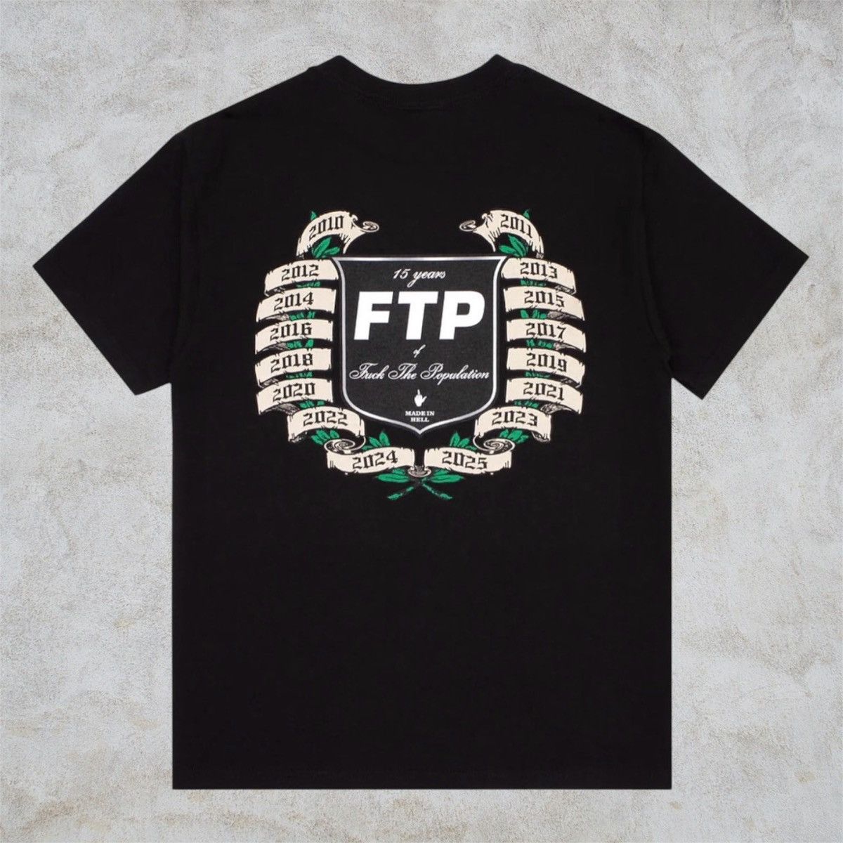 Fuck The Population FTP 15 Year Anniversary Tee (Black) Size US L / EU 52-54 / 3 - 2 Thumbnail
