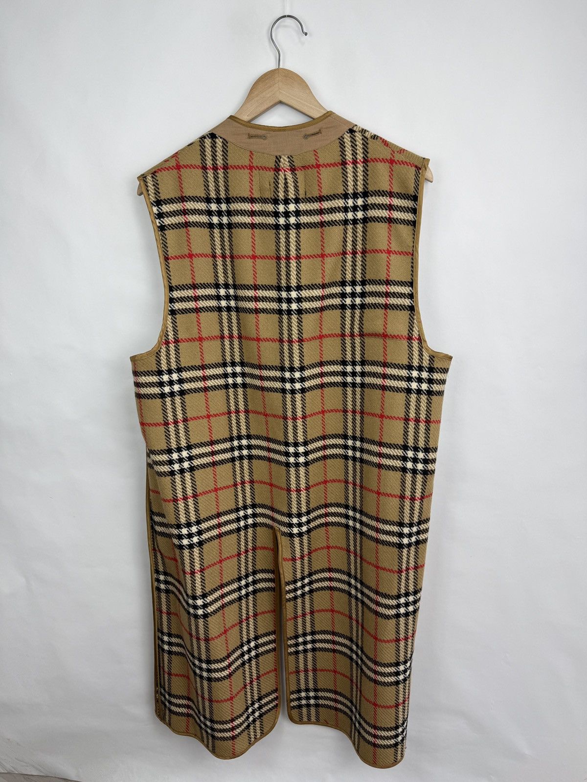 Burberry 🇬🇧 Vintage 90s Burberry Nova Check Wool Vest Liner Sleeveless Size US M / EU 48-50 / 2 - 8 Thumbnail