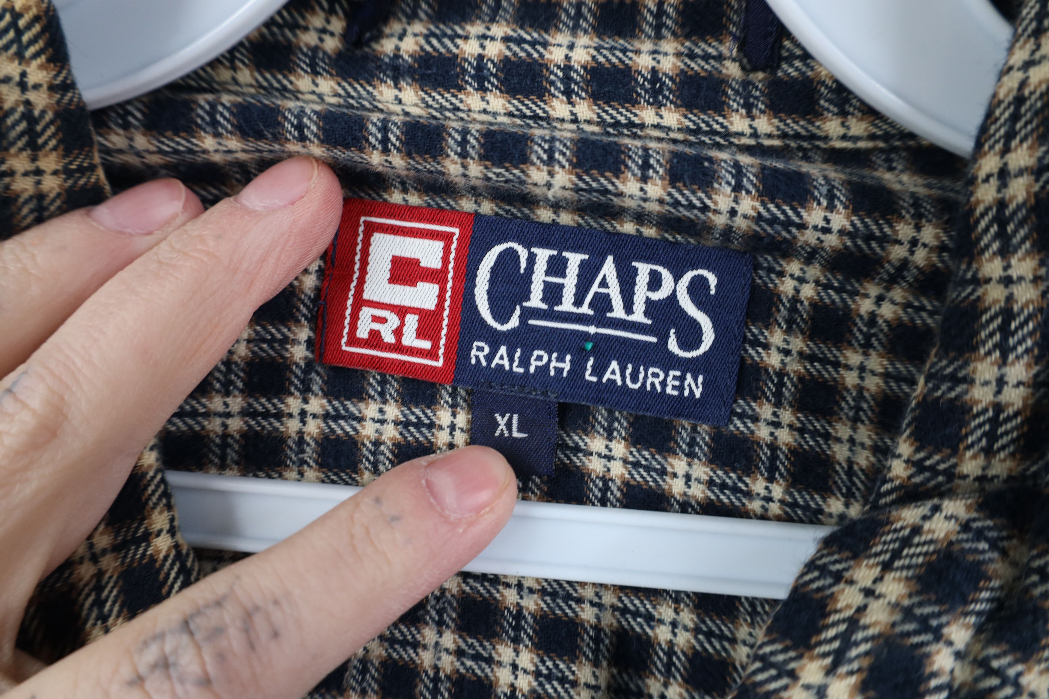 Polo Ralph Lauren Vintage 90s Chaps Ralph Lauren Flannel Button Down Shirt Size US XL / EU 56 / 4 - 7 Thumbnail
