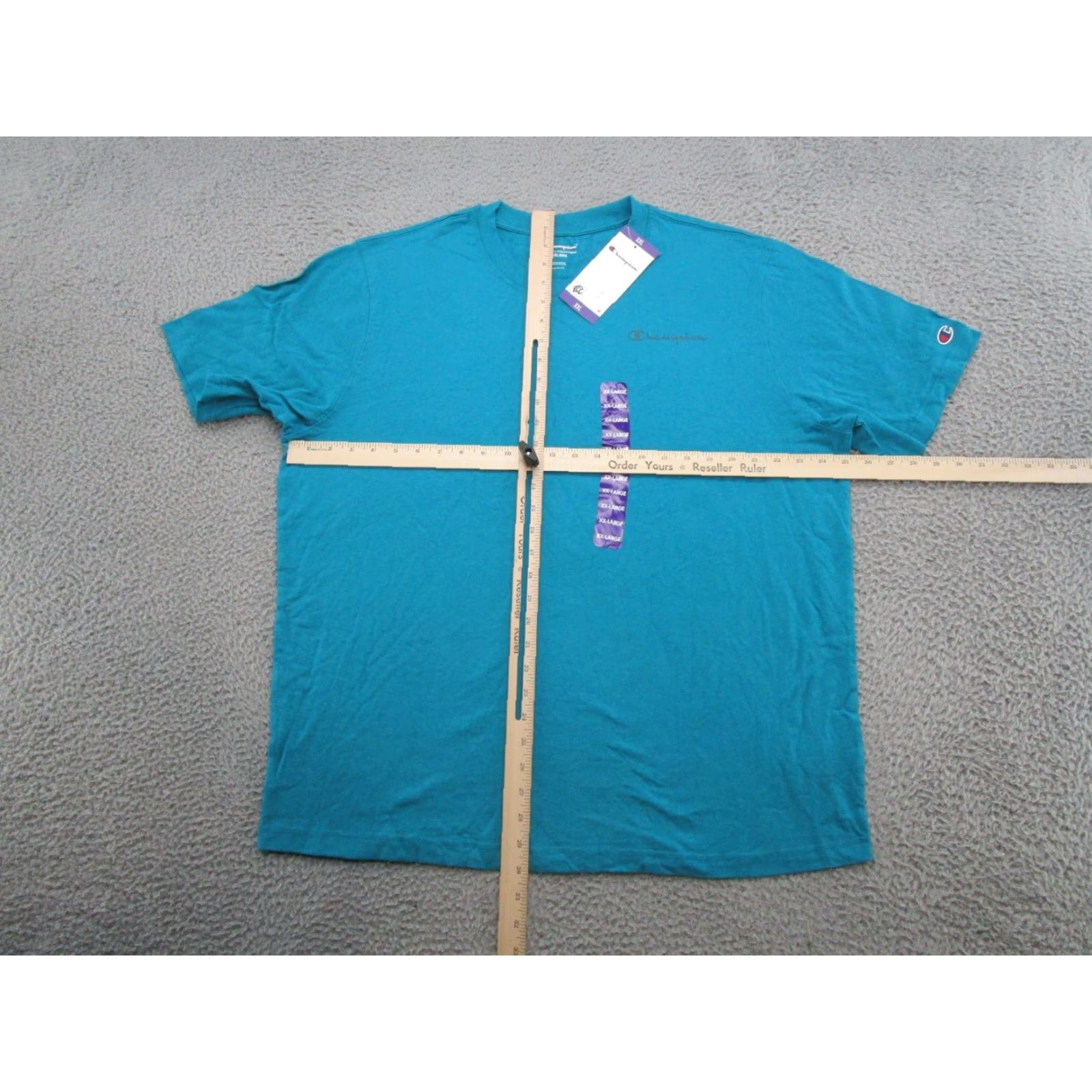 Champion Champion Men's T-Shirt 2XL Jungle Mint Green Spell Out Cotton NEW Size US XXL / EU 58 / 5 - 3 Thumbnail