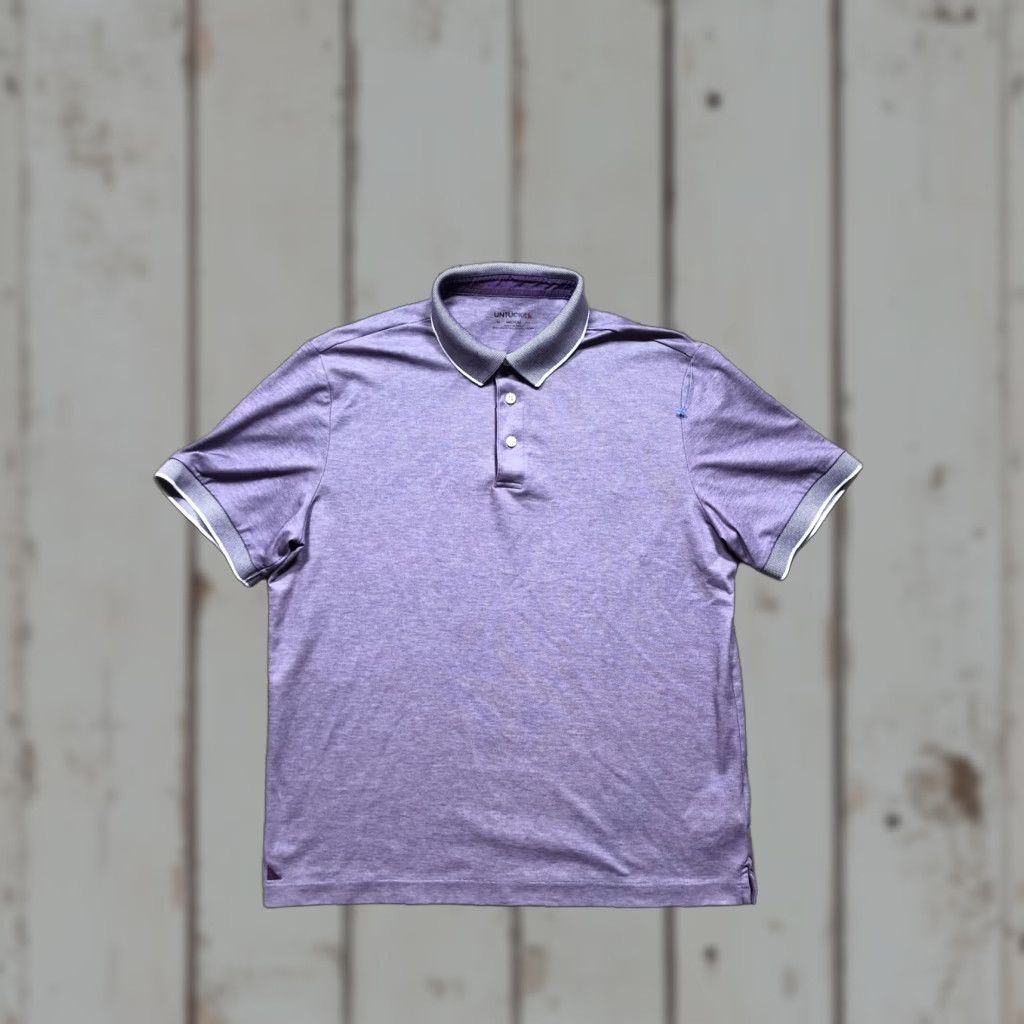 UNTUCKit VINTAGE? No. UNTUCKit Polo Shirt Mens M Purple Casual Shirt Polo Size US M / EU 48-50 / 2 - 1 Thumbnail